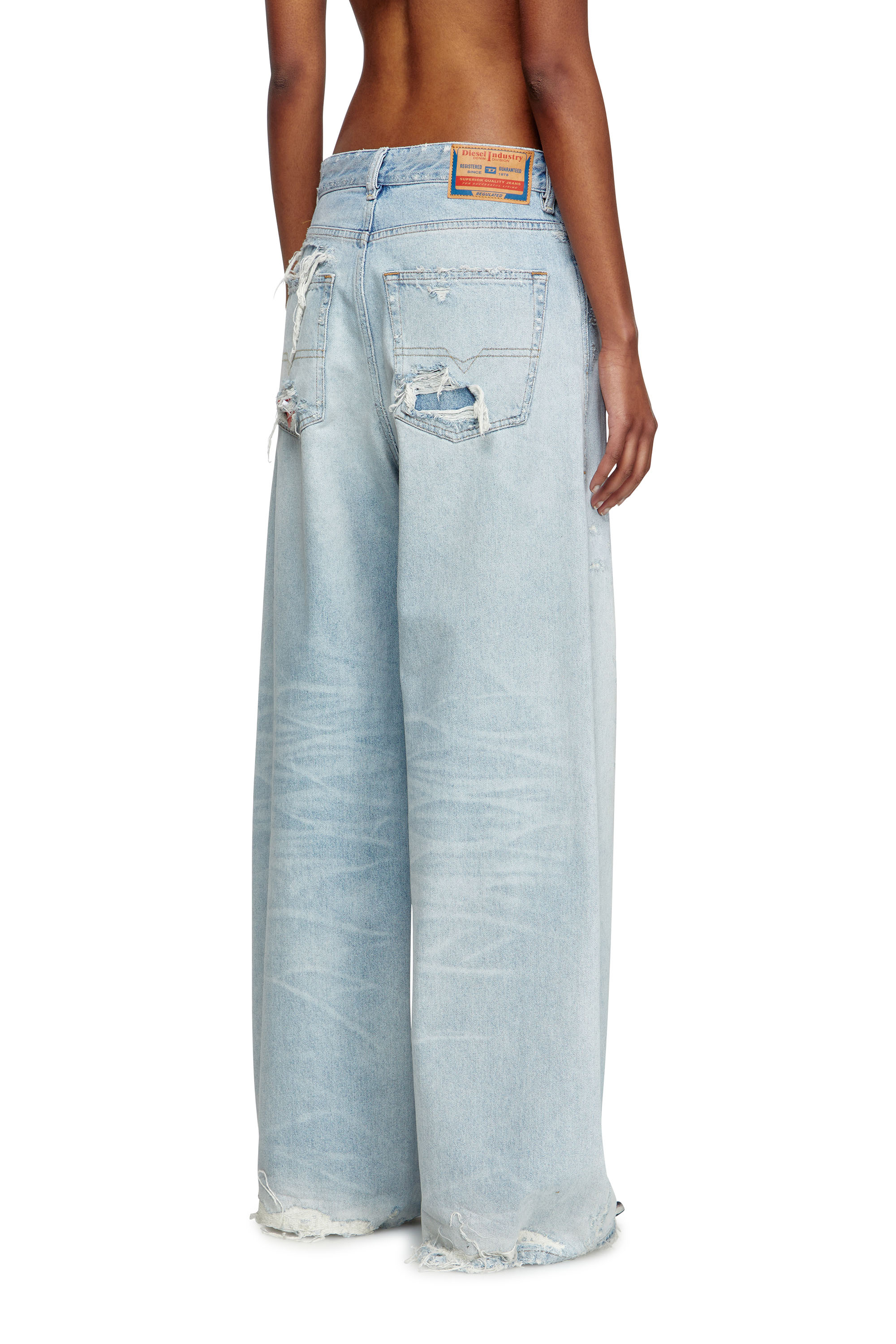 Relaxed Jeans 1996 D-Sire 09M53, Light Blue Diesel - Woman's Relaxed Jeans 1996 D-Sire 09M53, Light Blue - 4