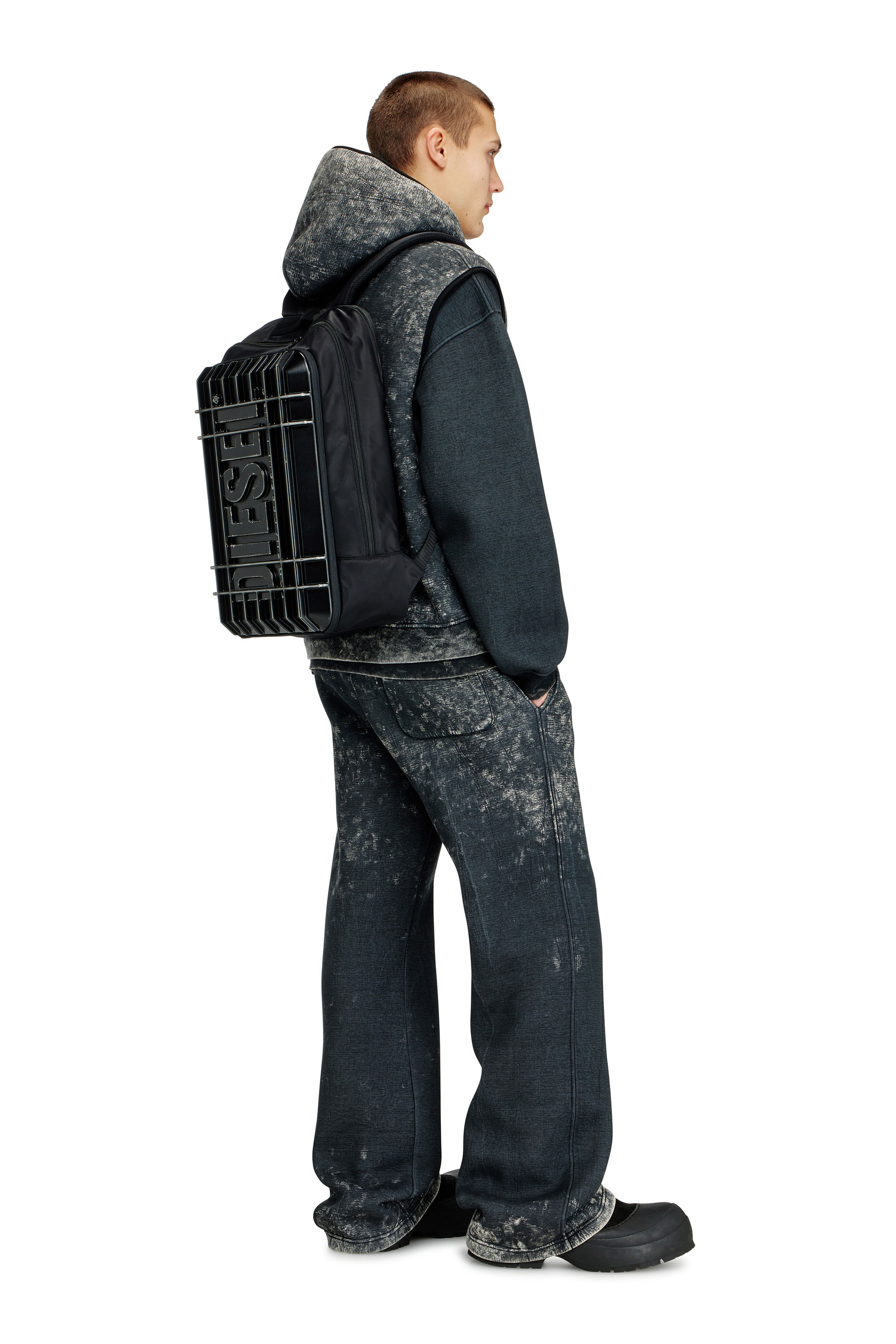 Diesel - DIESEL PC STRONG IMAGE BACKPACK- DSB005, Unisex's Rugged travel backpack in Black - 5