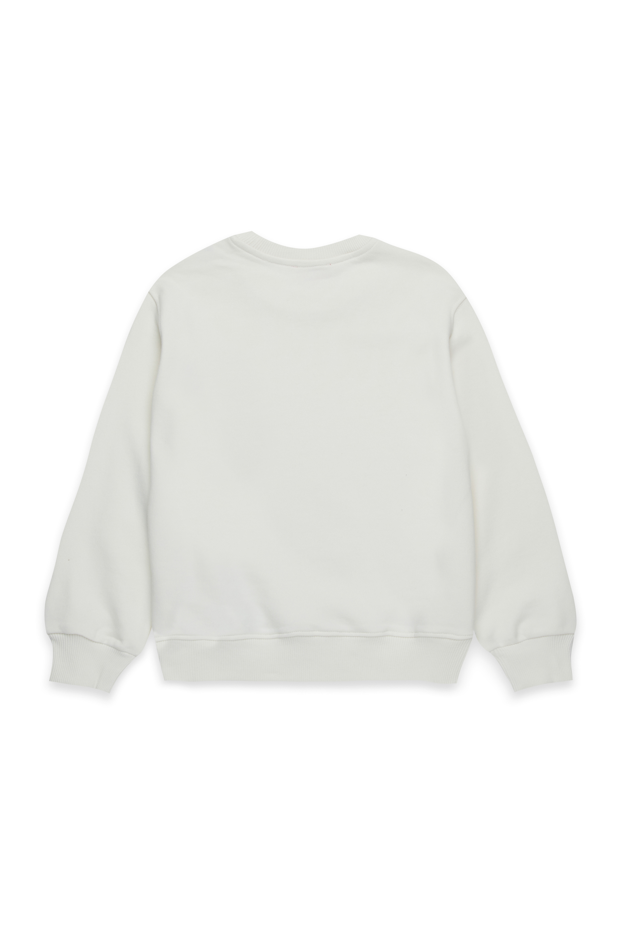 Diesel - SGINNL3 OVER, Man's Sweatshirt with DSL DENIM print in White - 2