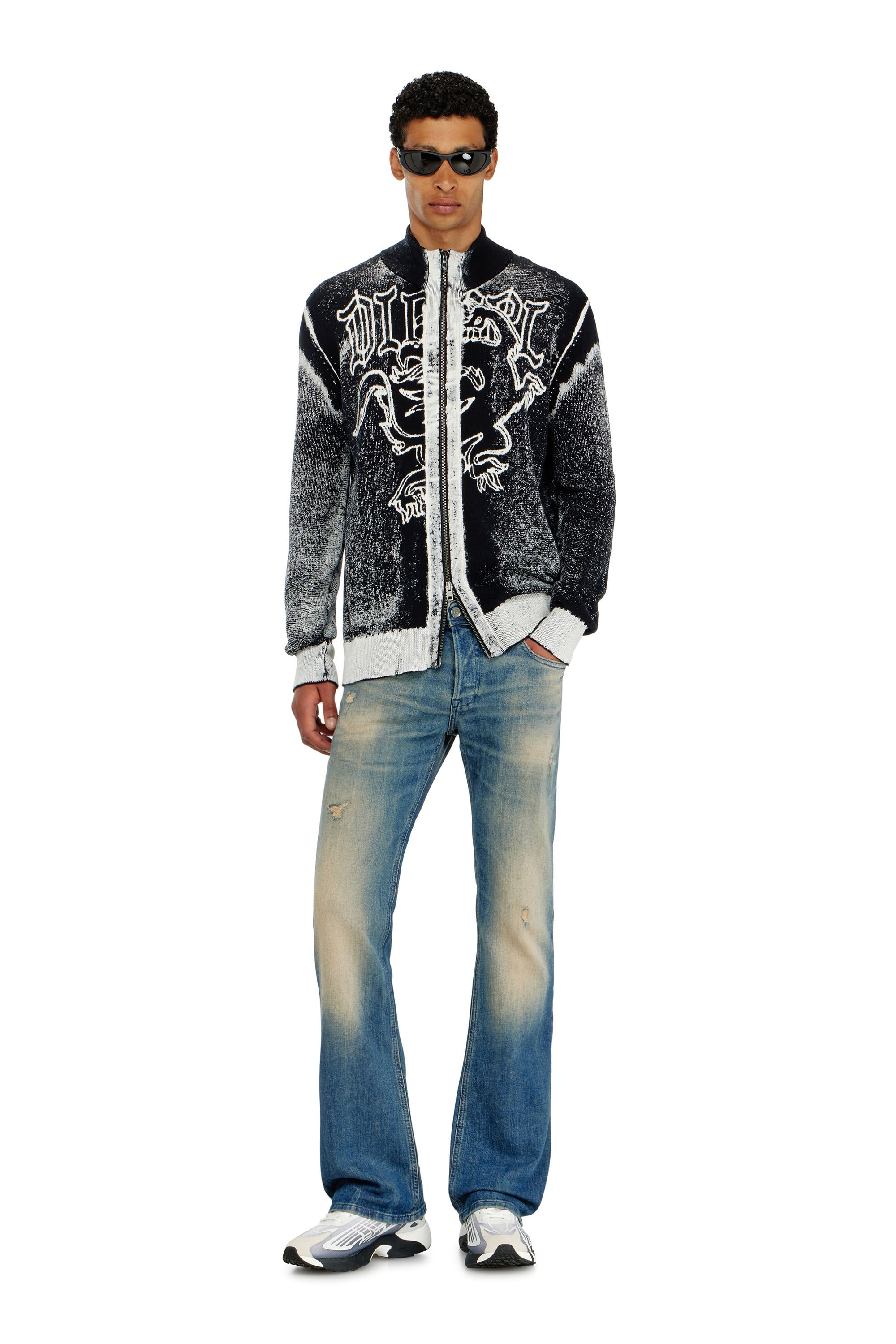 Diesel - Man's Bootcut Jeans 2007 Zatiny 0KBBW, Medium blue - 2