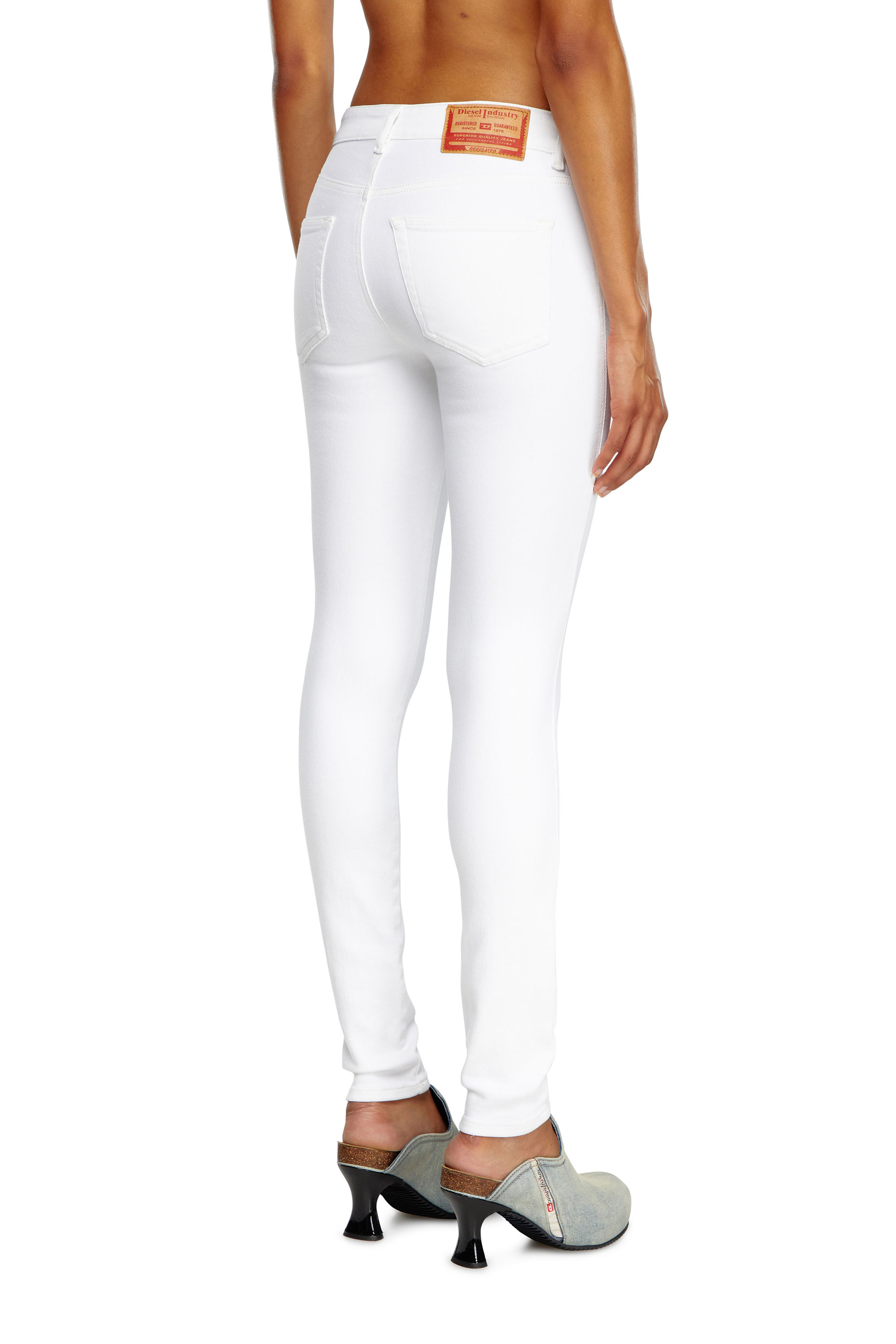 Diesel - Woman Super skinny Jeans 2017 Slandy 09F90, White - Image 4