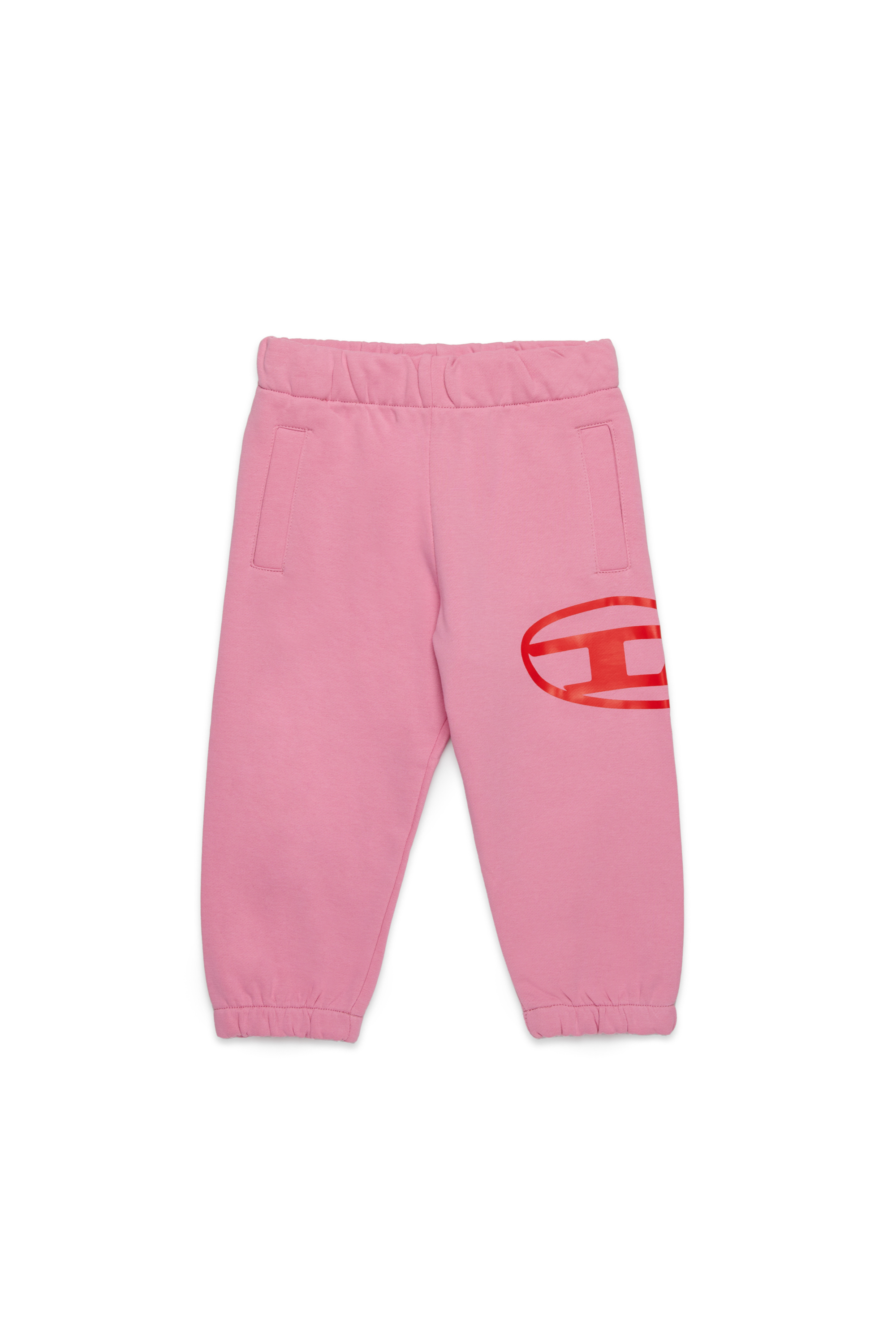 Diesel - PCERB, Unisex's Sweatpants with Oval D print in Pink - 1