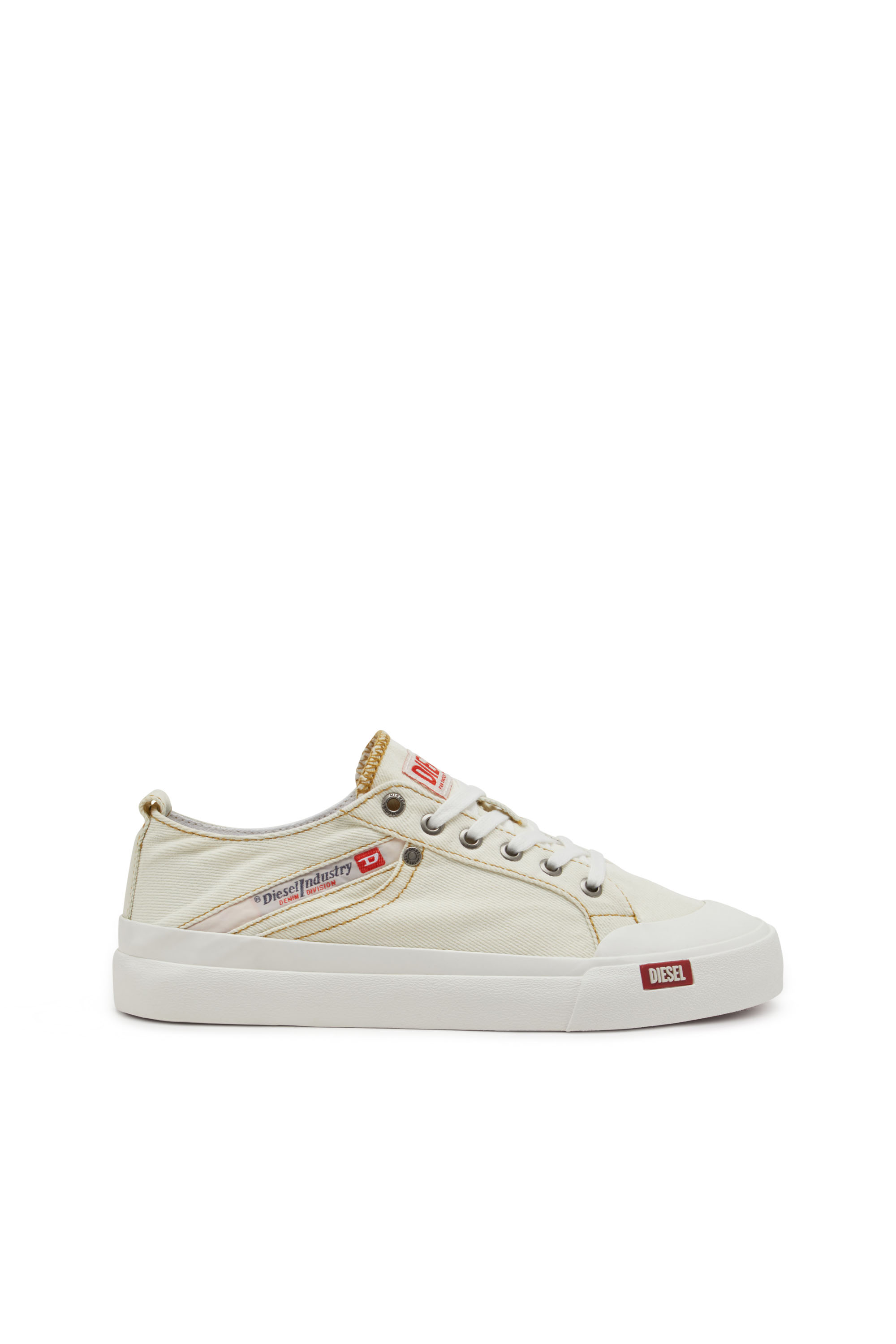 S-ATHOS NMD LOW W, White Diesel - S-ATHOS NMD LOW W, Woman's S-Athos-Denim sneakers with pocket detail in White - 1