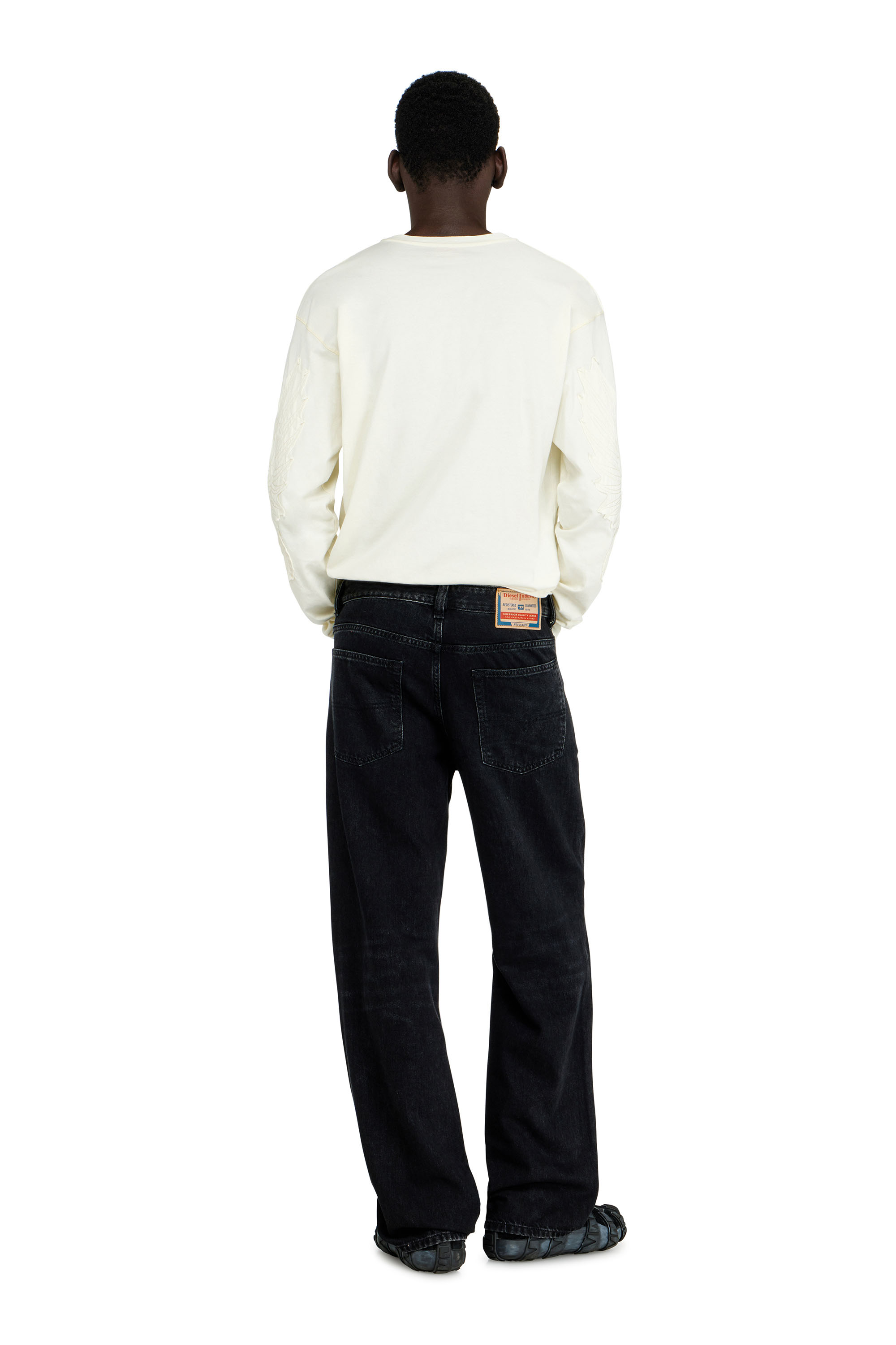 Diesel - Man's Relaxed Jeans 2001 D-Macro 09P09, Black/Dark grey - 3