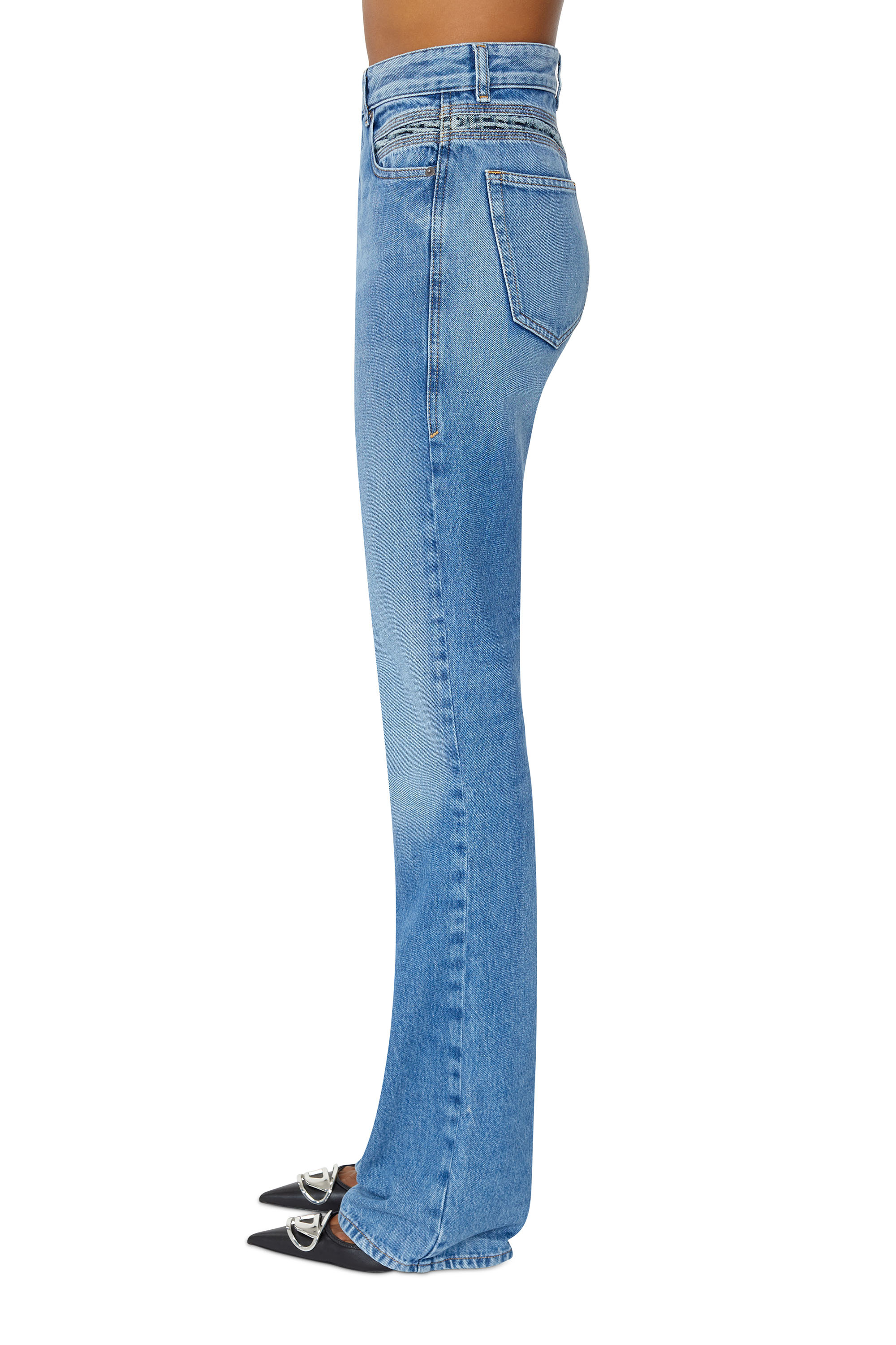 Diesel - D-Escription 09E41 Bootcut and Flare Jeans, Medium blue - Image 5