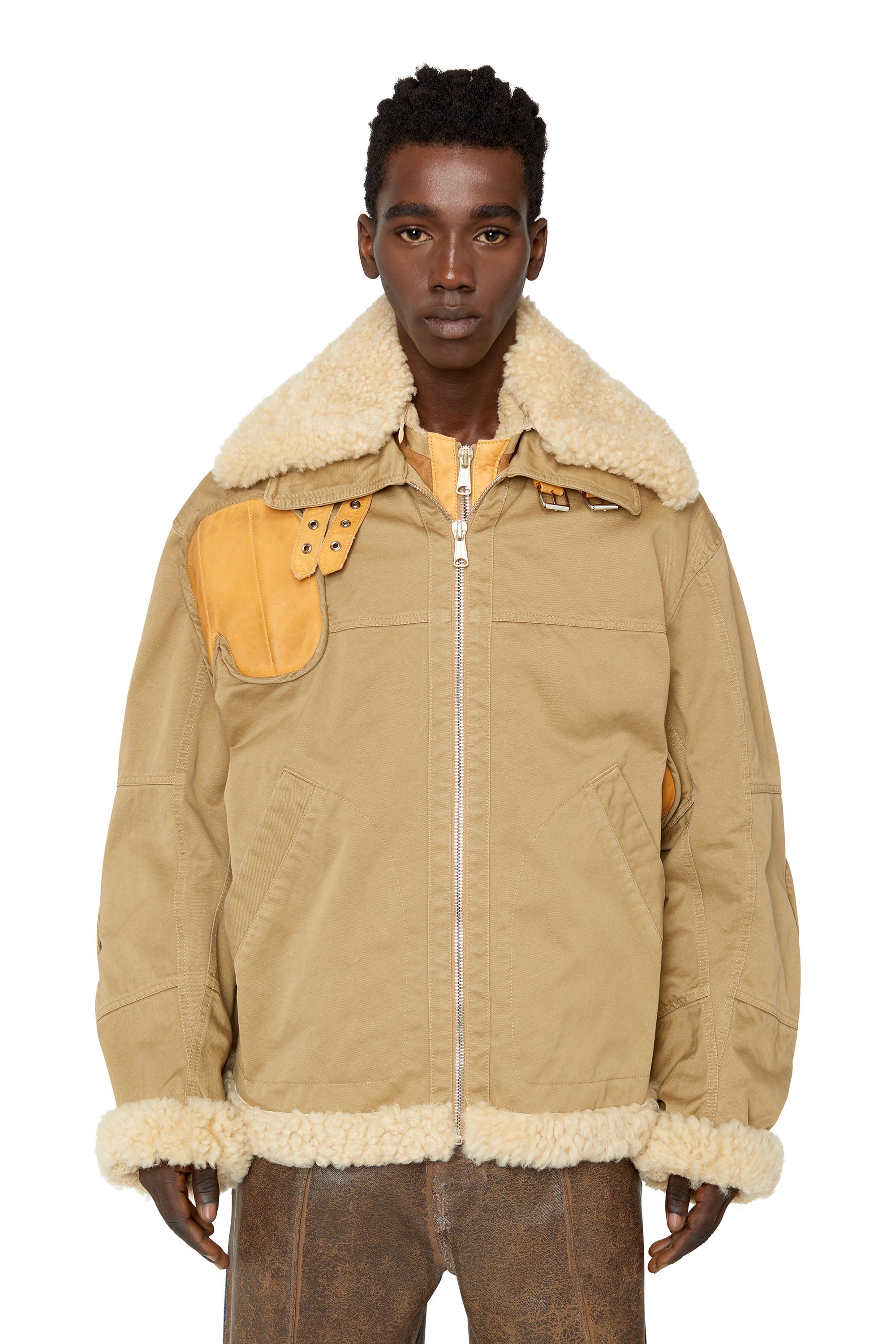 diesel beige jacket