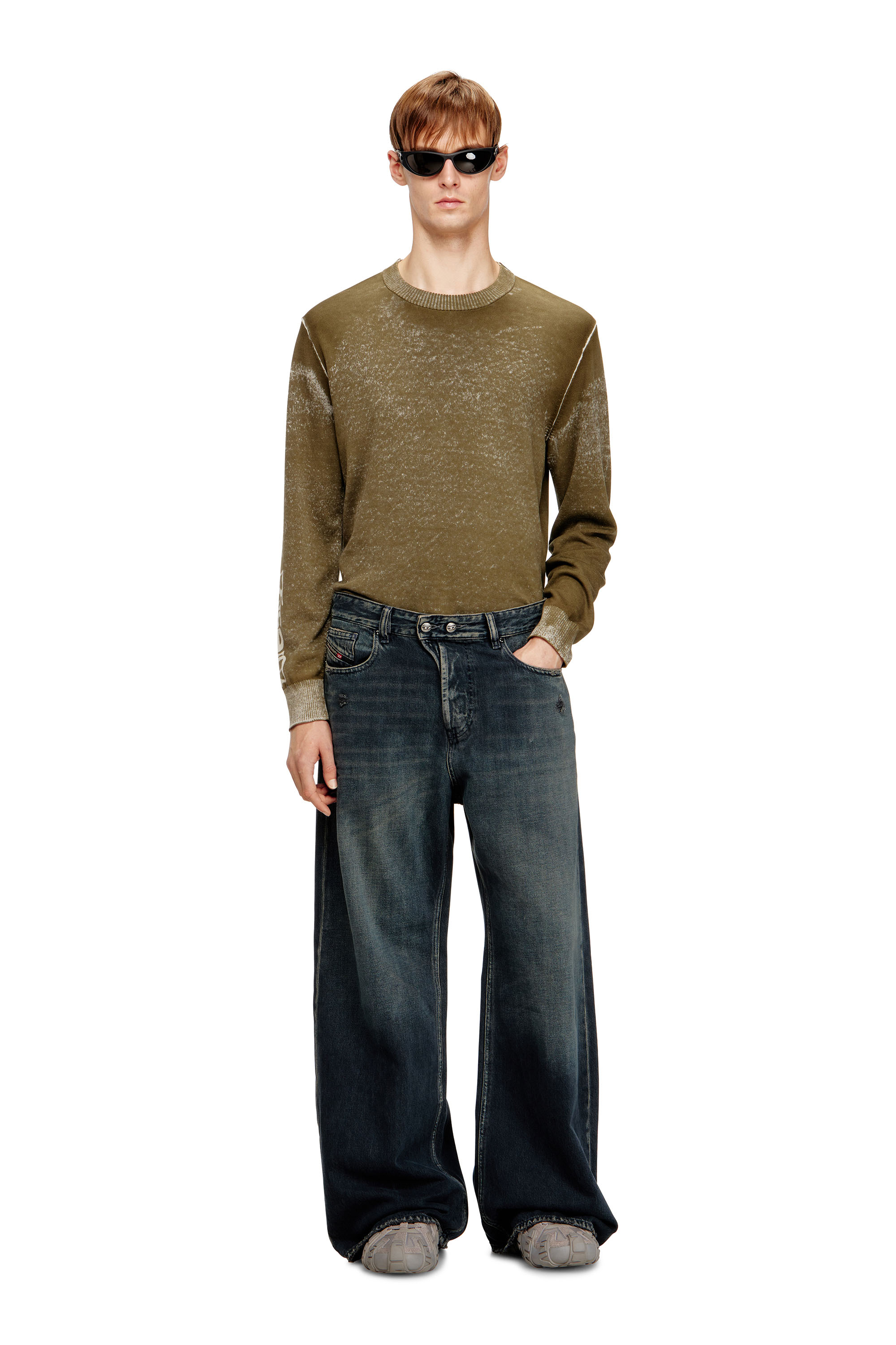 Diesel - Unisex's Relaxed Jeans 1996 D-Sire 09N67, Dark Blue - 2
