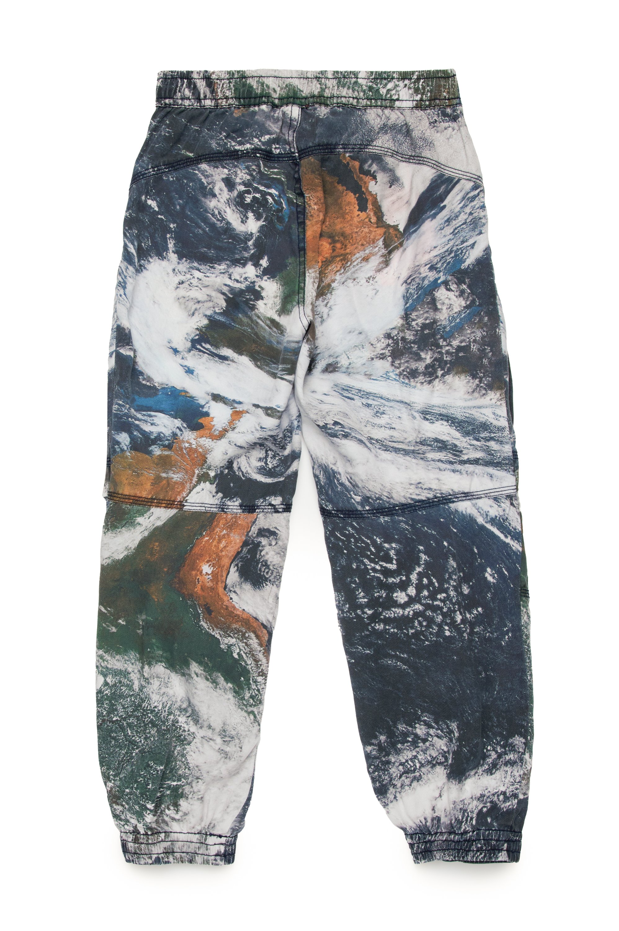 Diesel - PMIRTCMF, Unisex Fluid cargo pants with Camo Planet print in Multicolor - Image 2