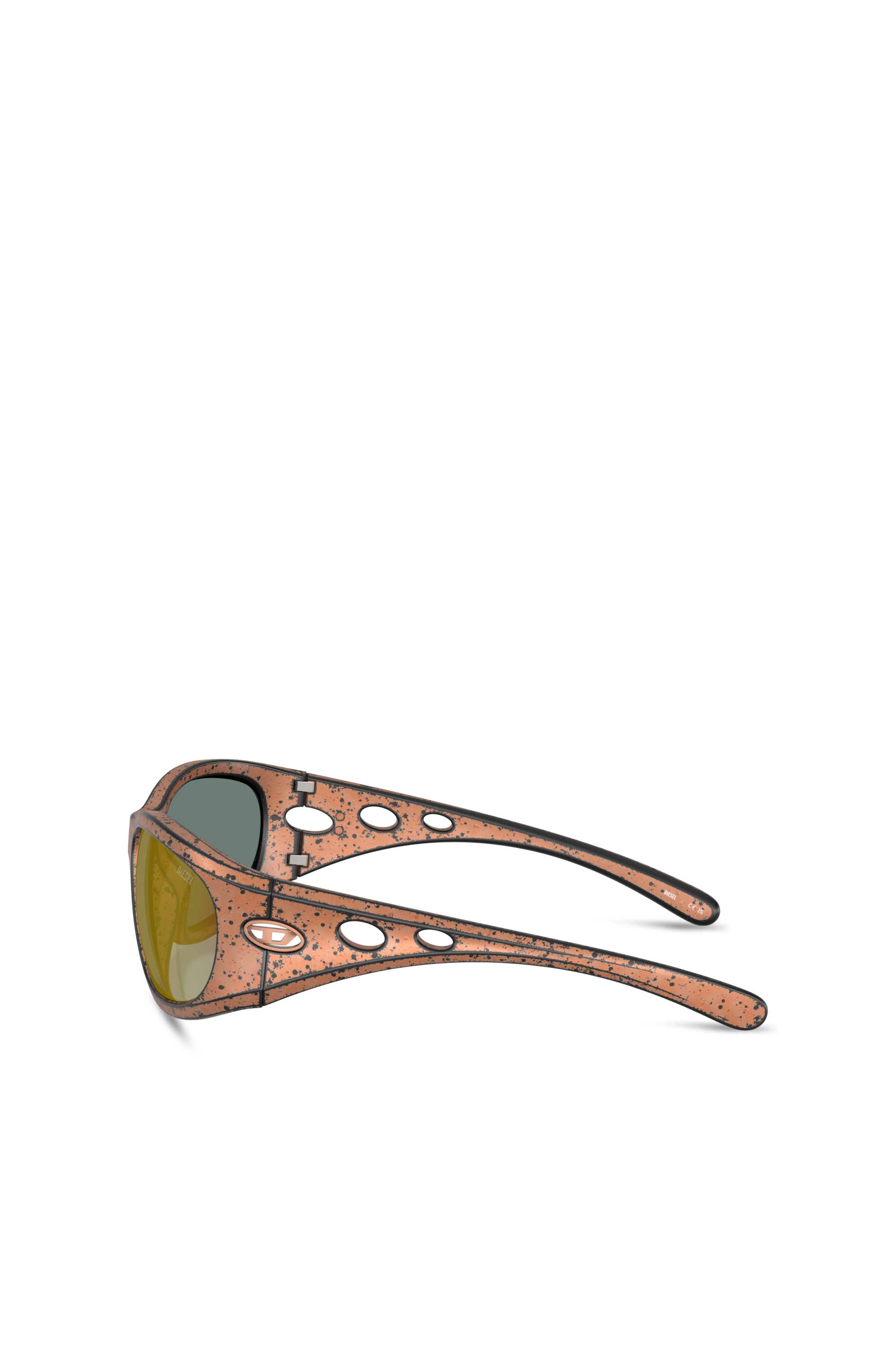 Diesel - 0DL3012U, Unisex's Rectangle sunglasses in Brown - 3