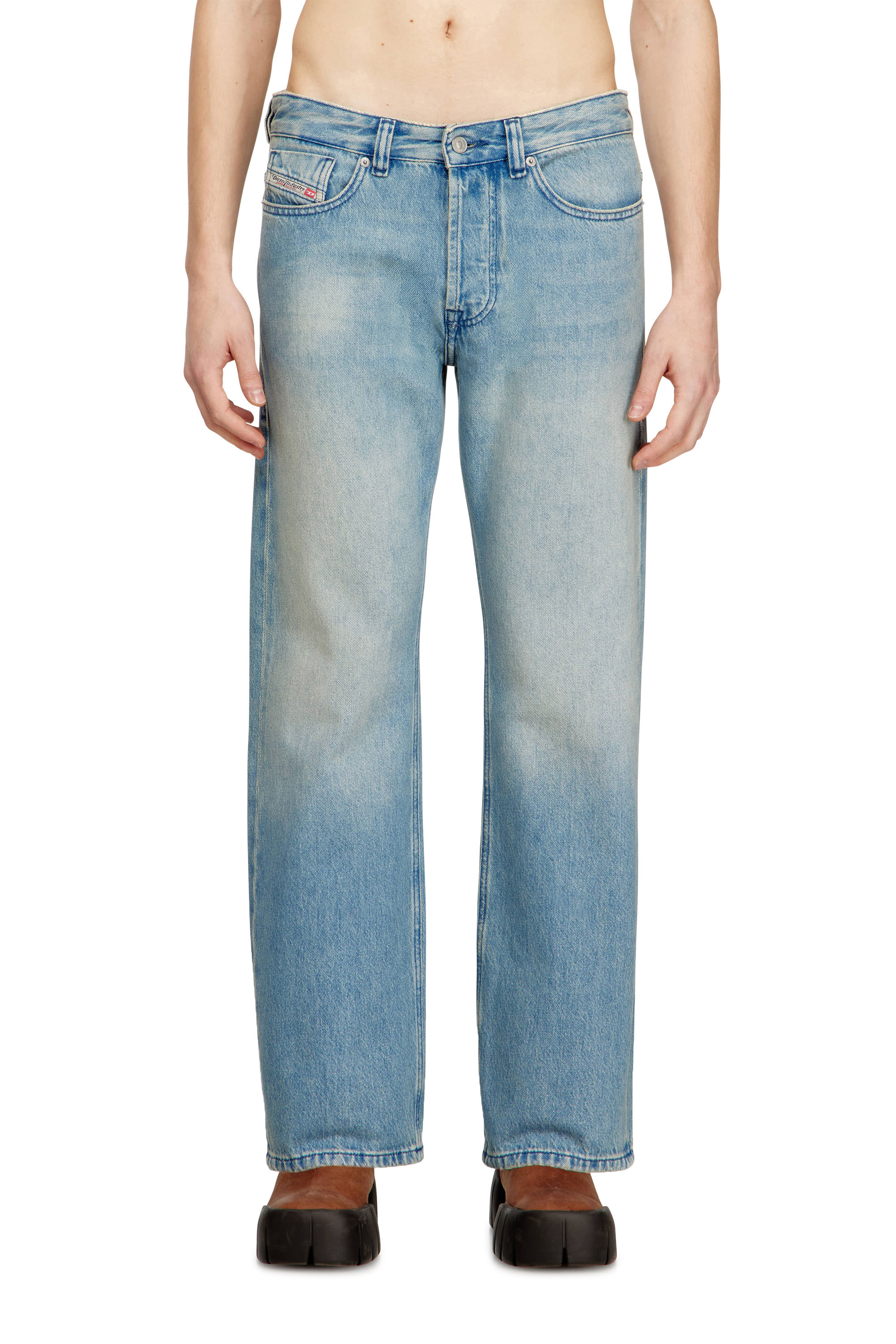 Diesel - Man's Relaxed Jeans 1980 D-Eeper 0BEBF, Light Blue - 3