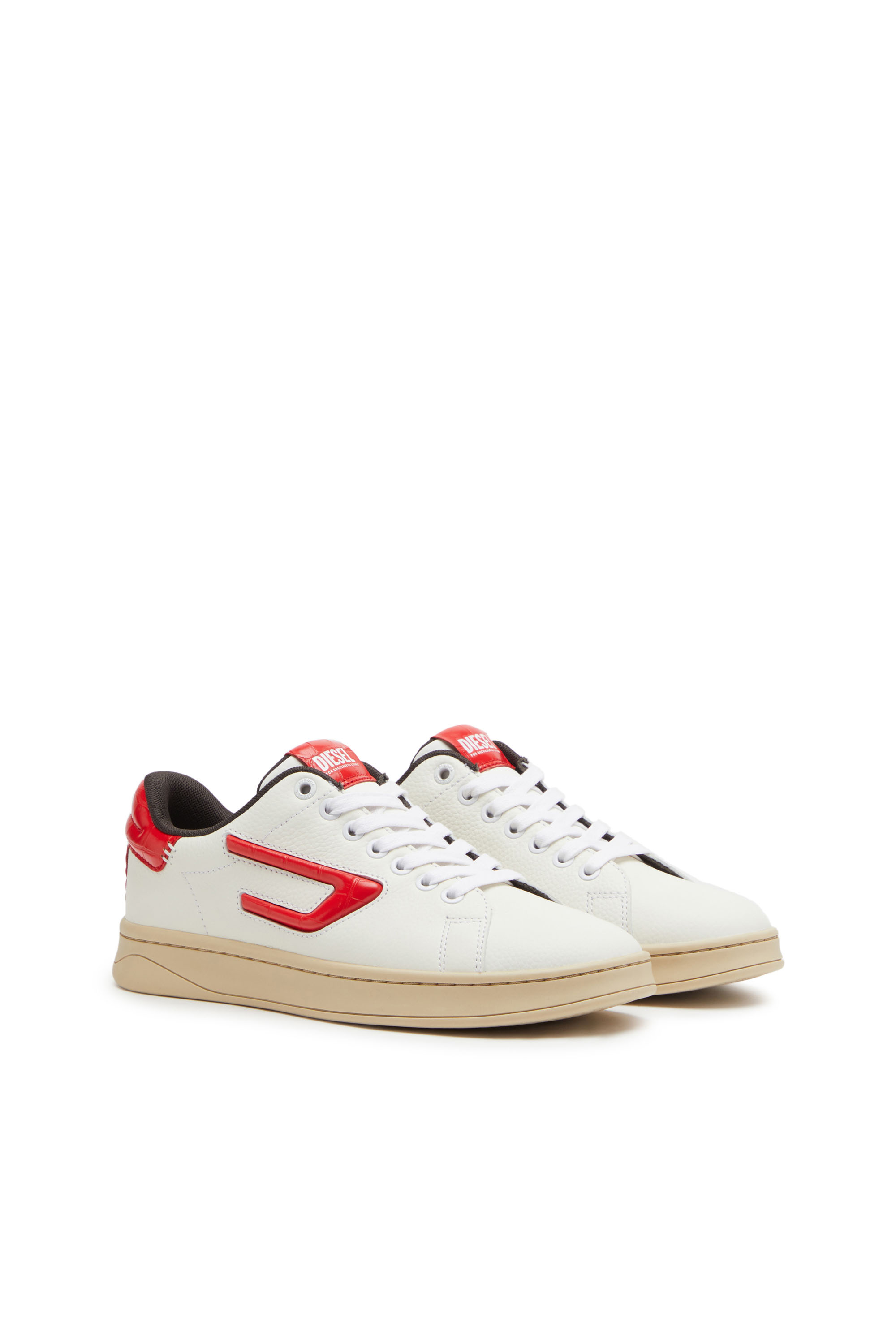 Diesel - S-ATHENE LOW W, White/Red - Image 2