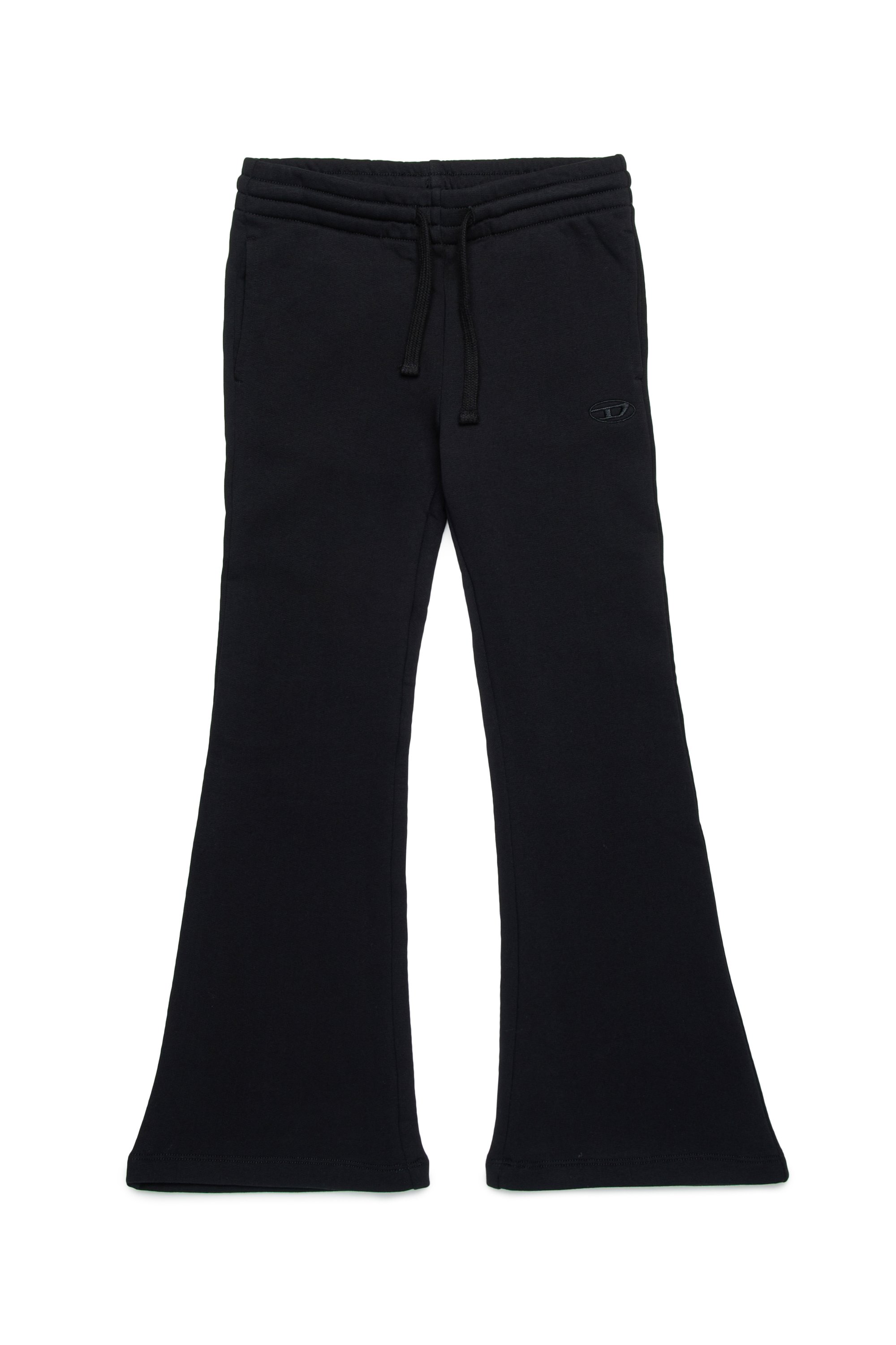 Diesel - PENTTY, Woman's Flared sweatpants with logo embroidery in Black - 1