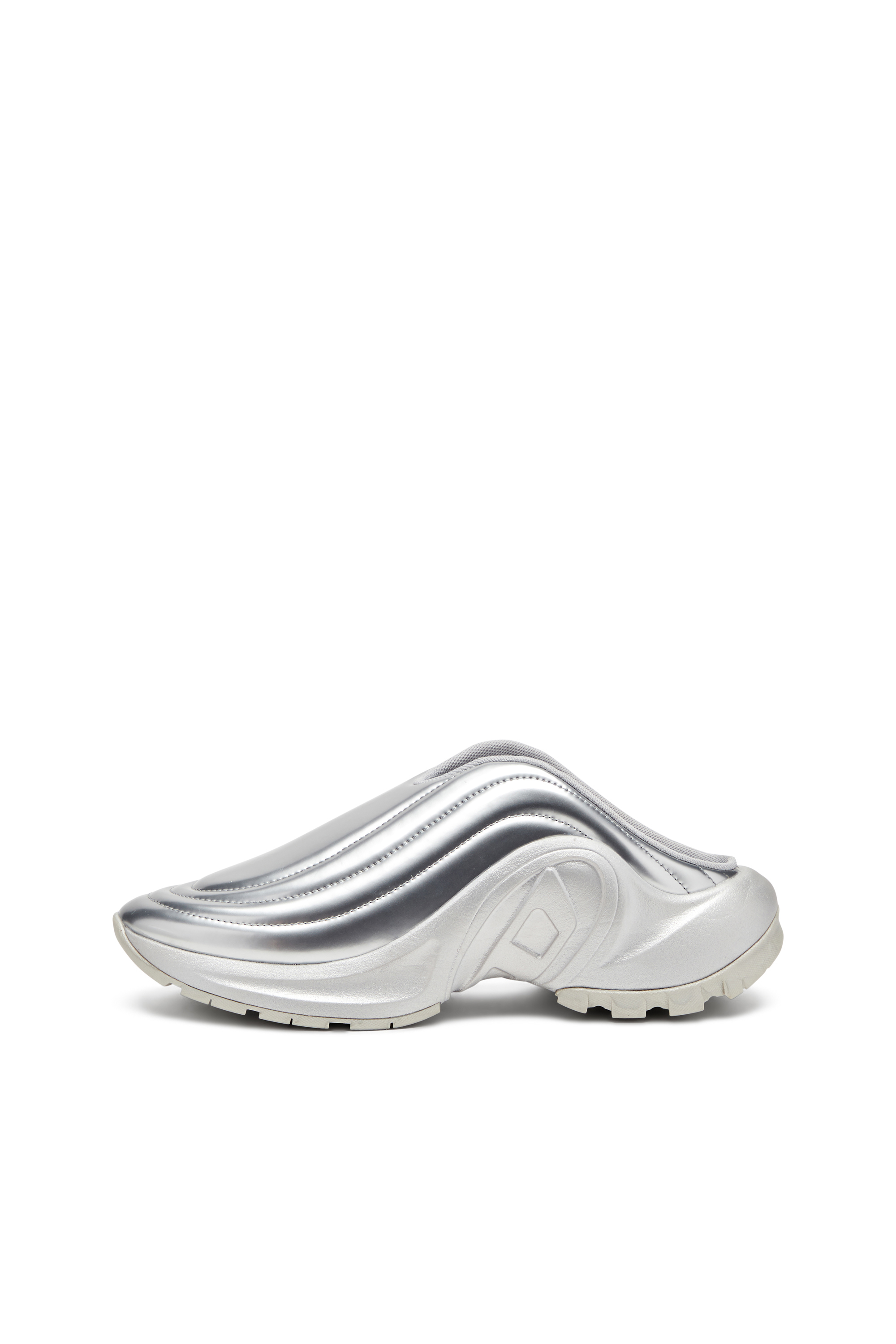 Diesel - S-D-RUNNER MULE X, Unisex's Metallic mules in Silver - 7