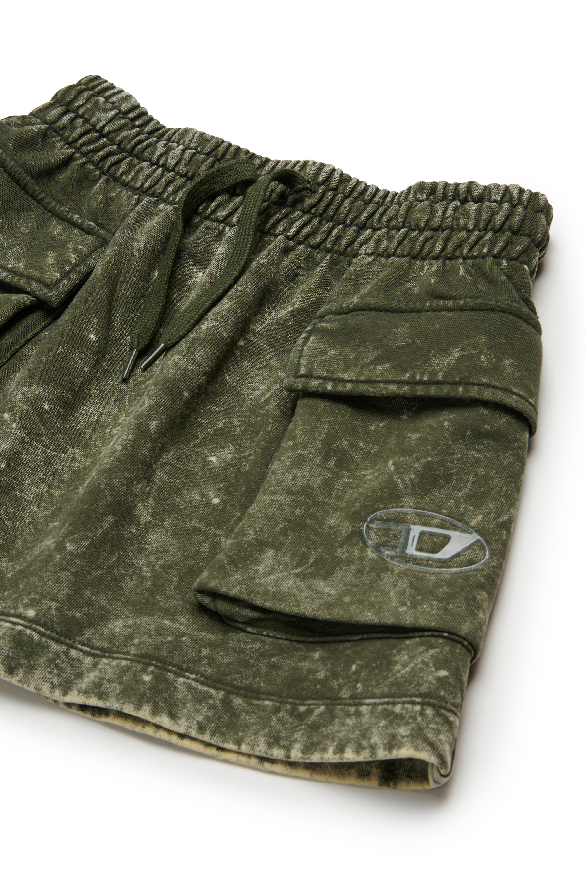 Diesel - GIONA, Woman's Cotton skirt with cargo pockets in Green - 3