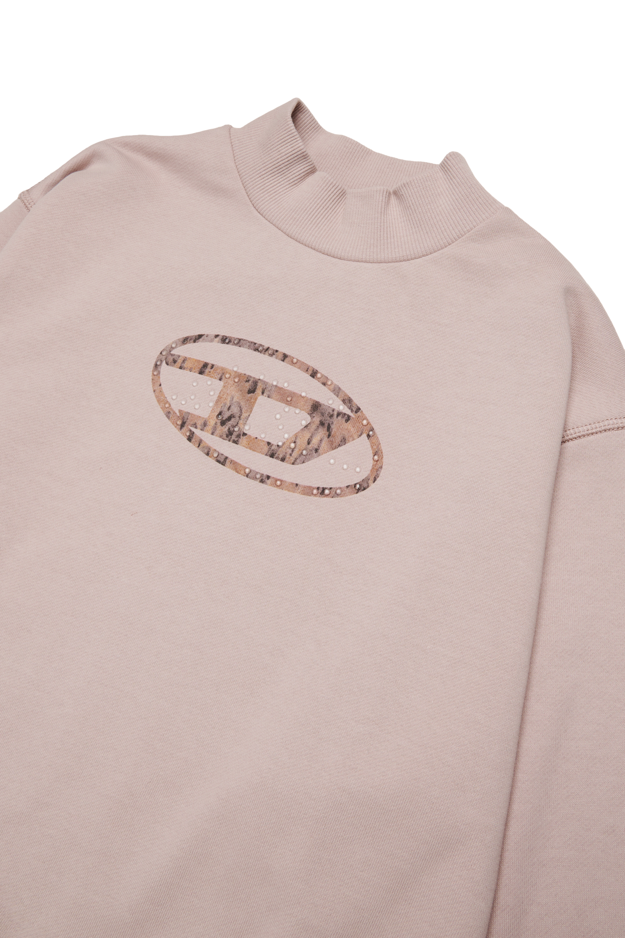 Diesel - SDOLSY, Woman's Cotton sweatshirt with front logo in Pink - 3