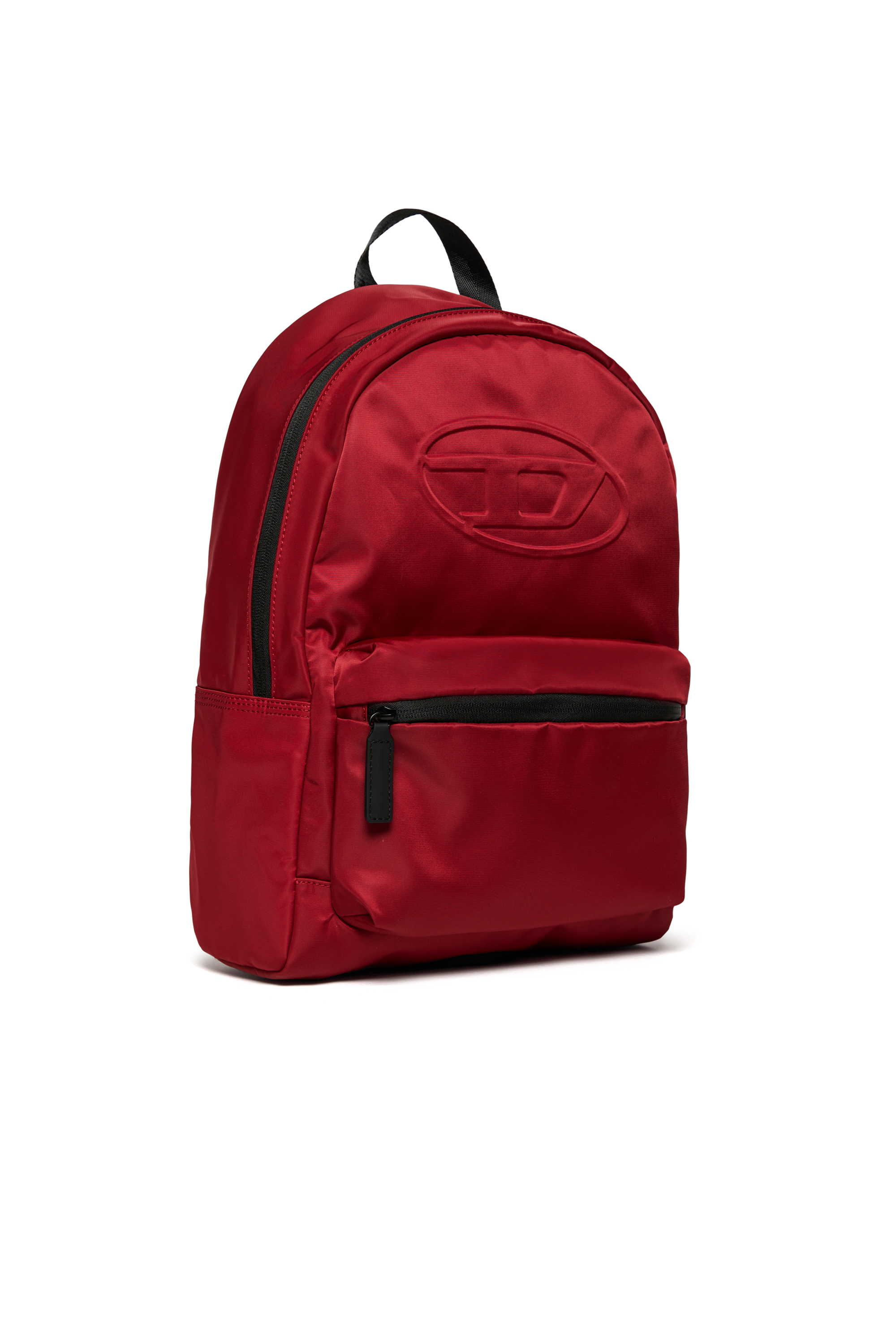 Diesel - WOVAL, Unisex's Nylon backpack with embossed Oval D in Red - 3