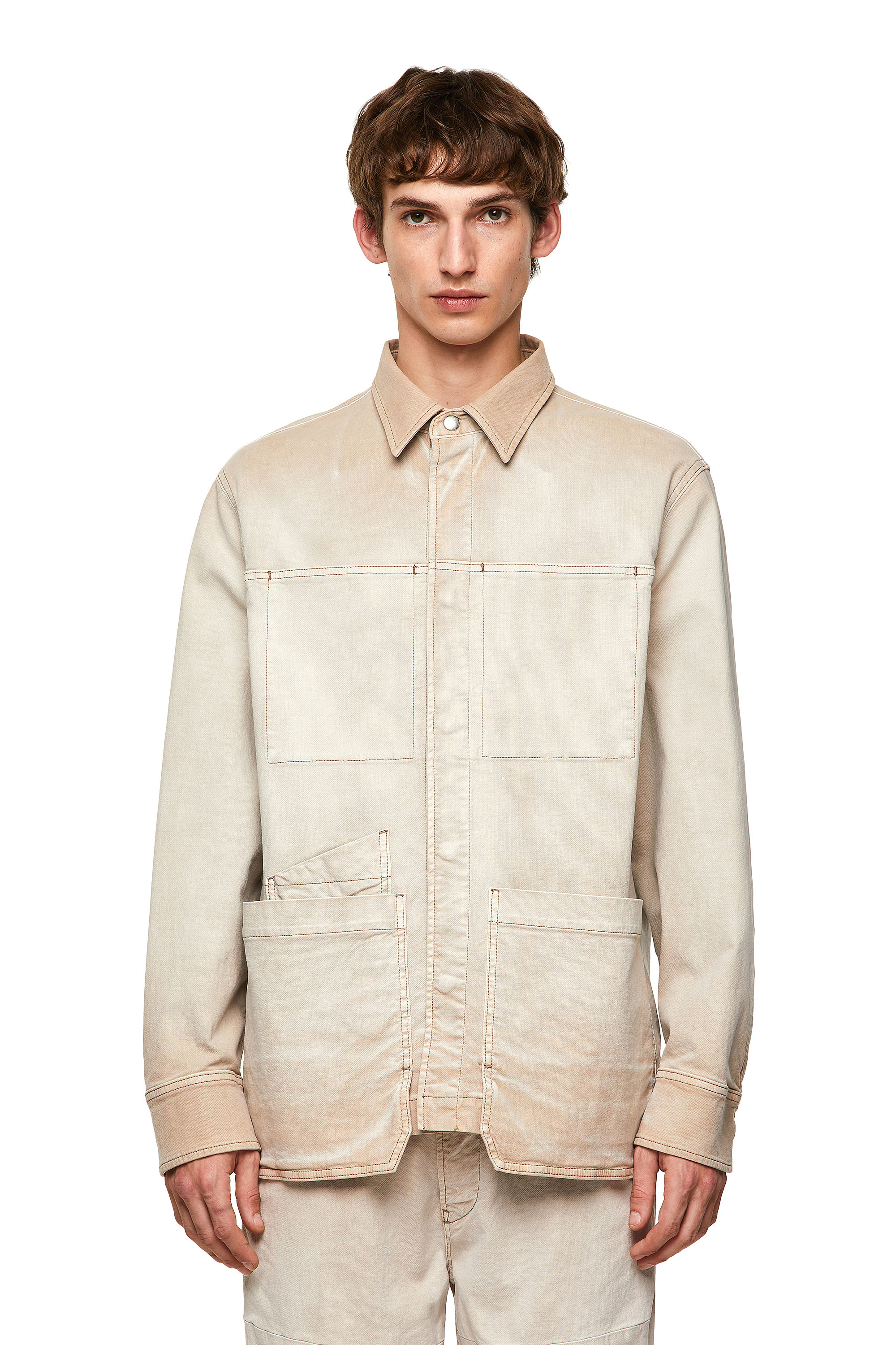 D-CORUS-SP JOGGJEANS, White - Denim Shirts