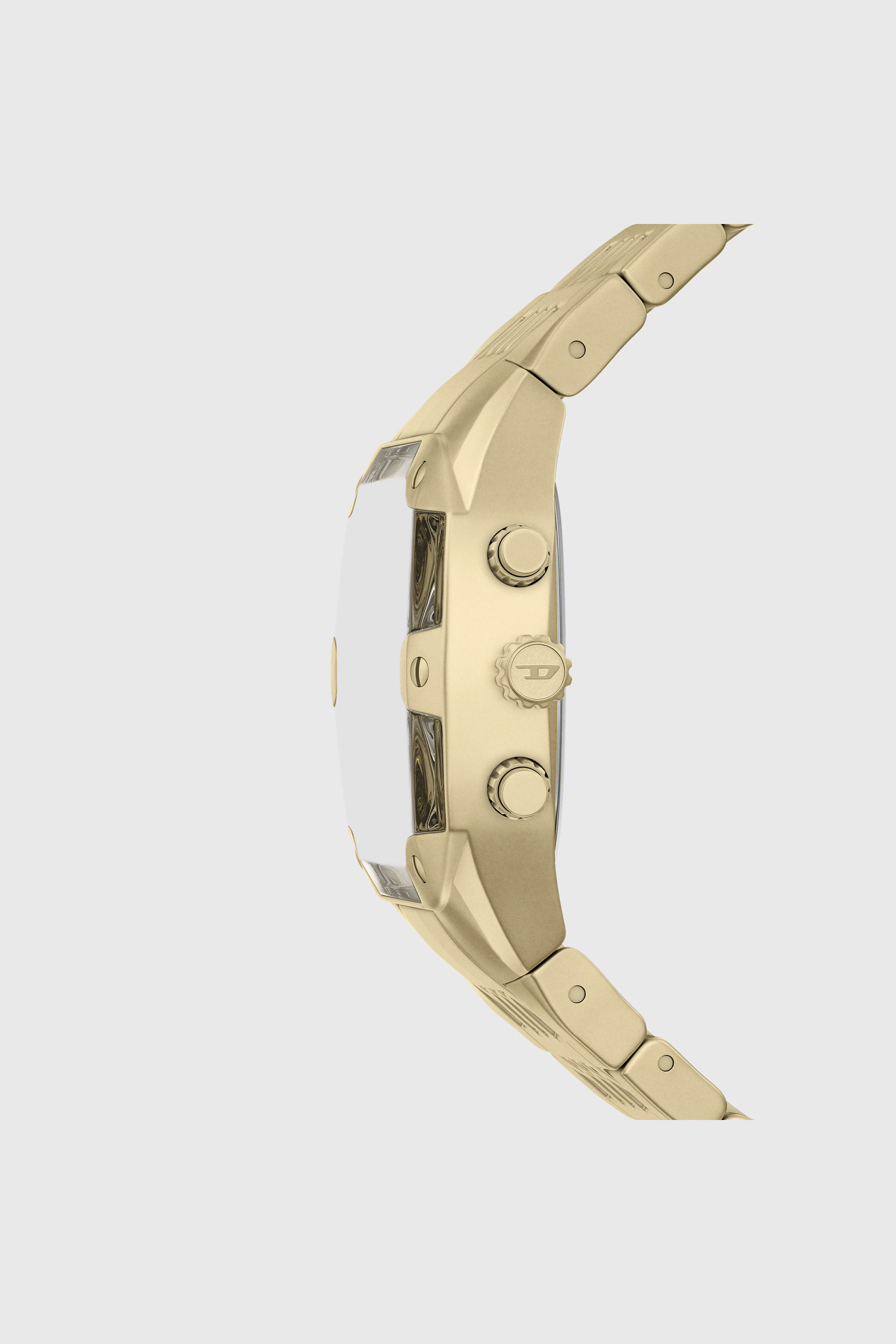 Diesel - DZ4718 WATCH, Man's Spiked Cushion gold-tone stainless steel watch in Gold - 3