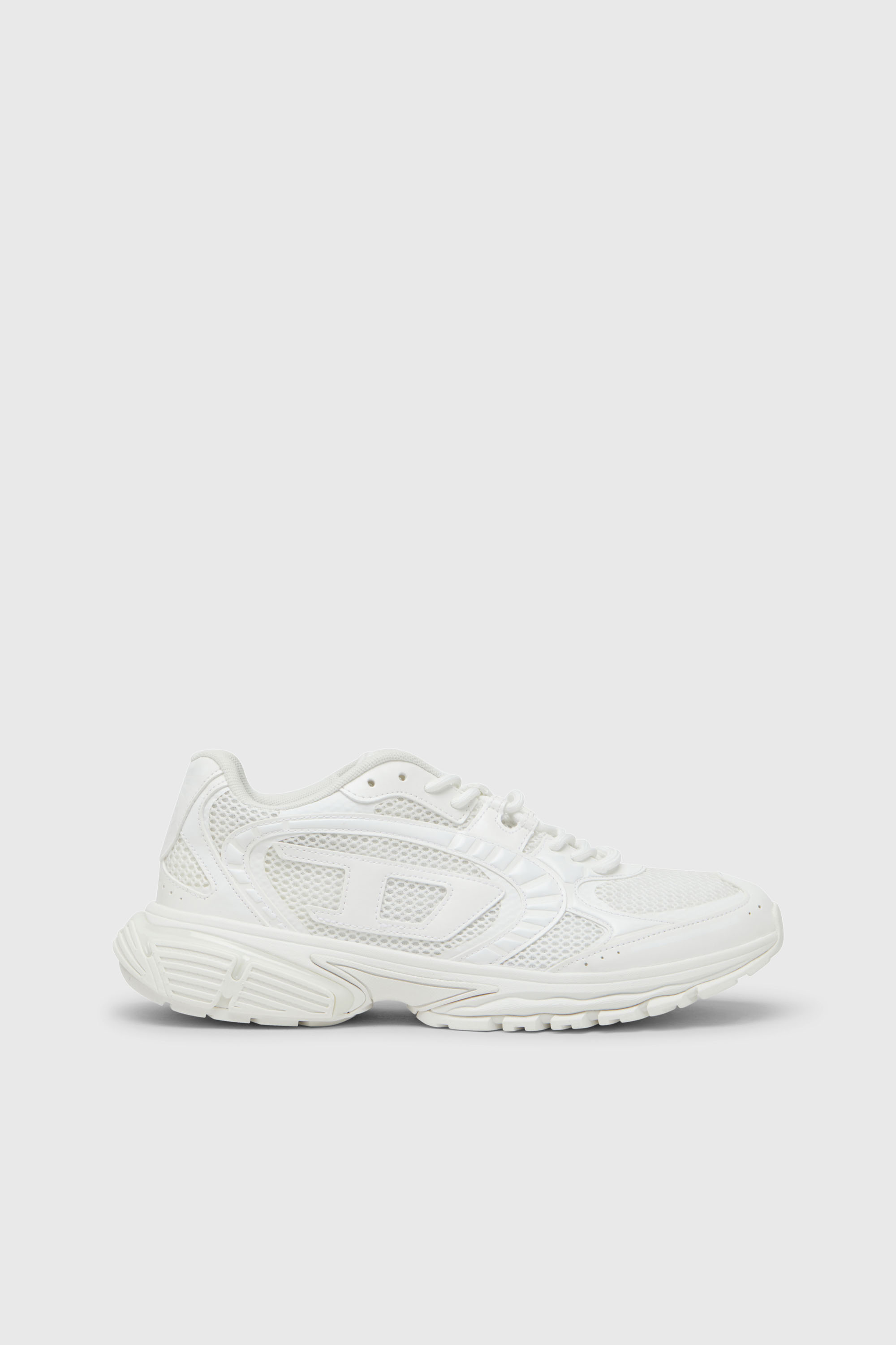 Diesel - S-PRO-V-DENSE LOW W, Woman's S-Pro-V-Dense-Monochrome mesh sneakers with Oval D logo in White - 1
