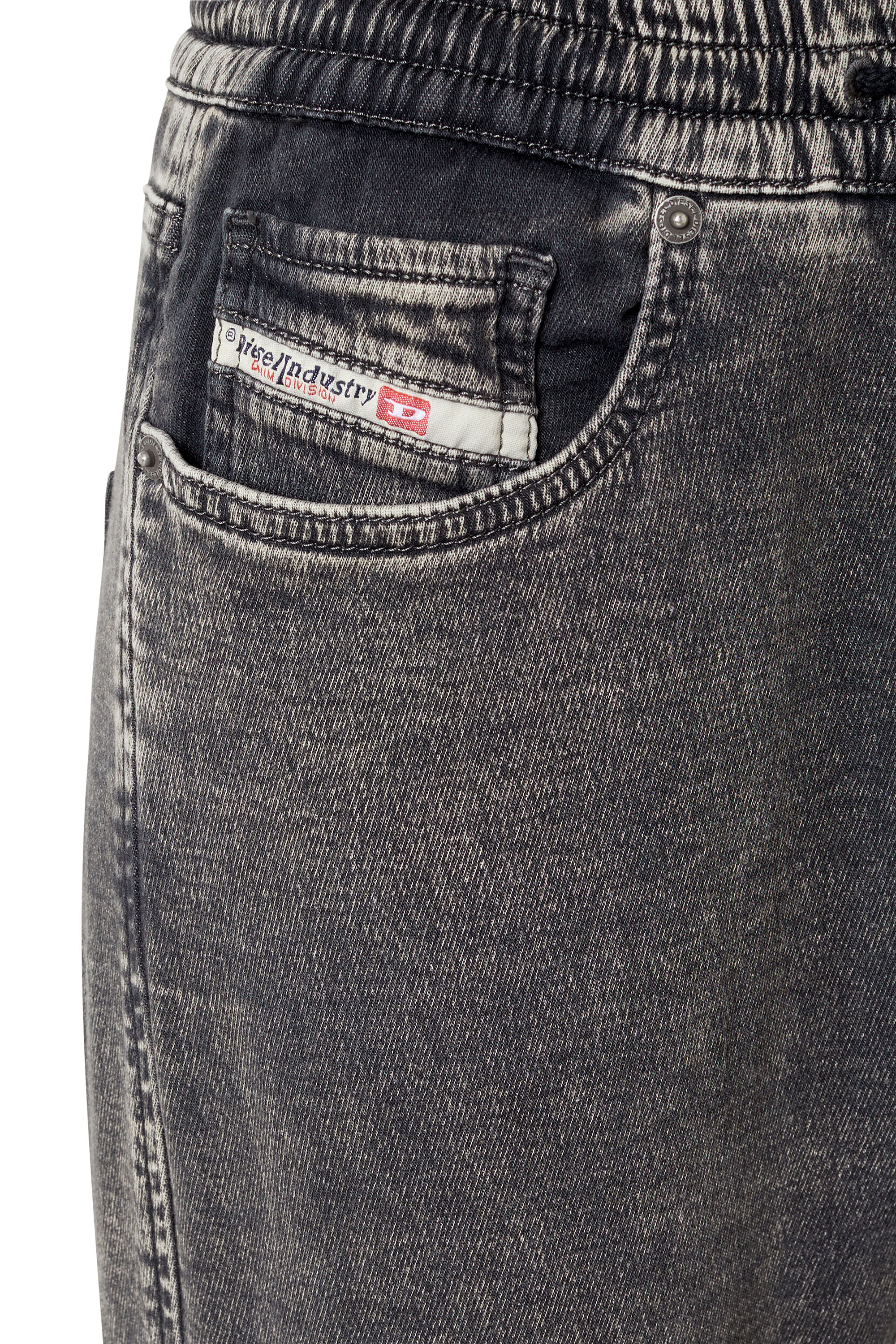 Diesel - D-Ursy Track Denim 069ZF Slim, Black/Dark grey - Image 3