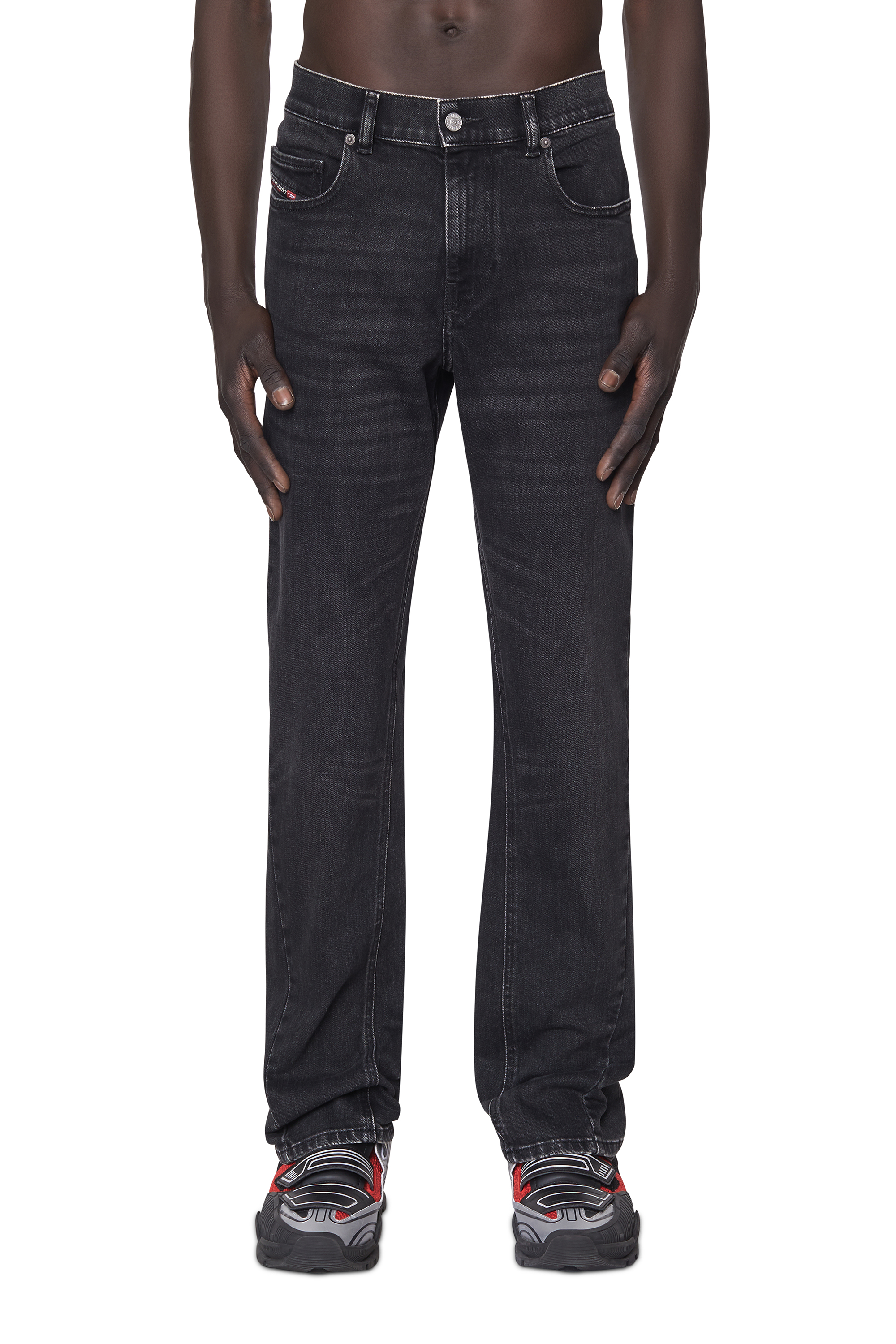 Diesel - Bootcut Jeans 2021 D-Vocs 09B83, Black/Dark grey - Image 2
