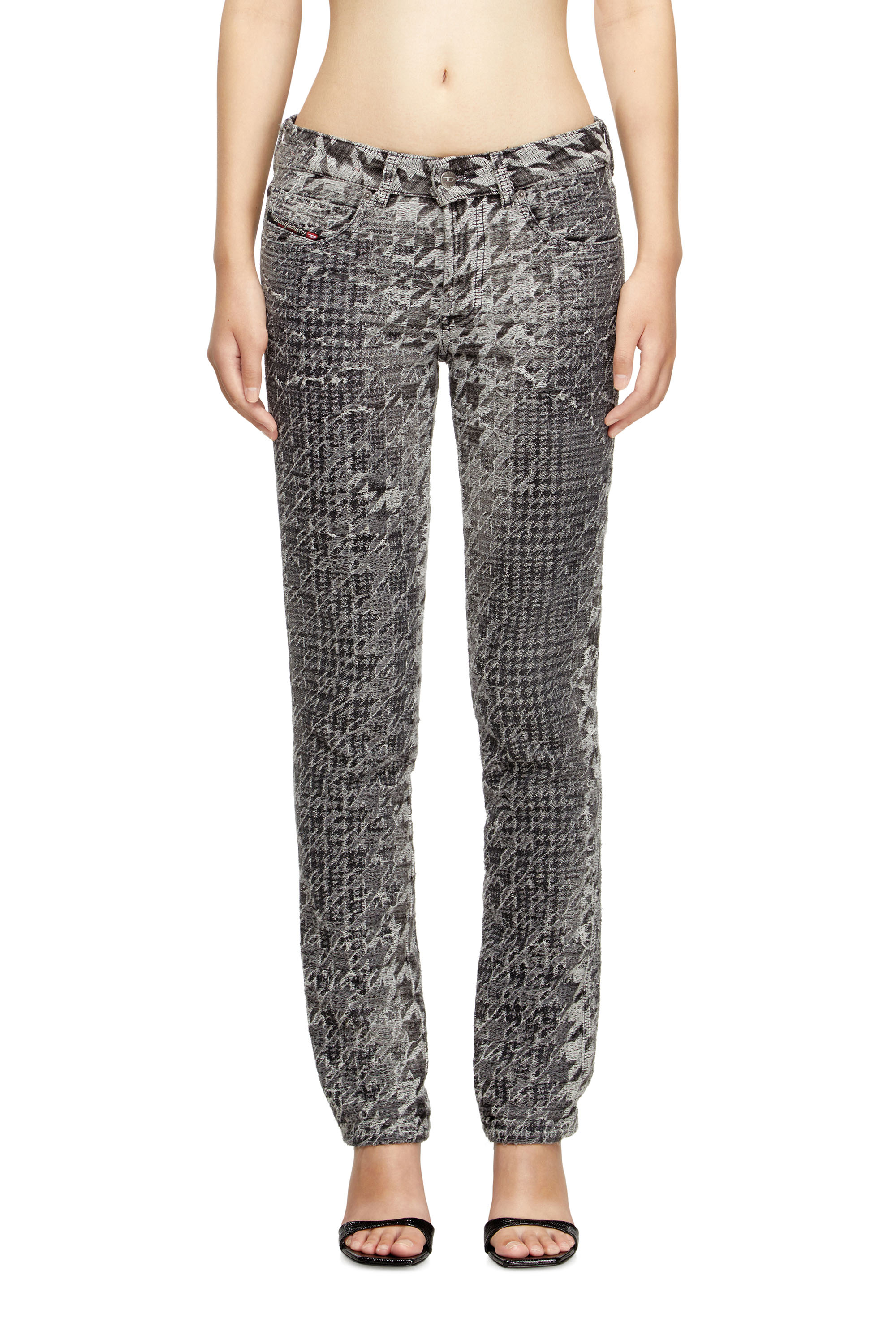 Diesel - Woman's Slim Jeans 1992 D-Jiann 0CEBN, Black/Dark grey - 3