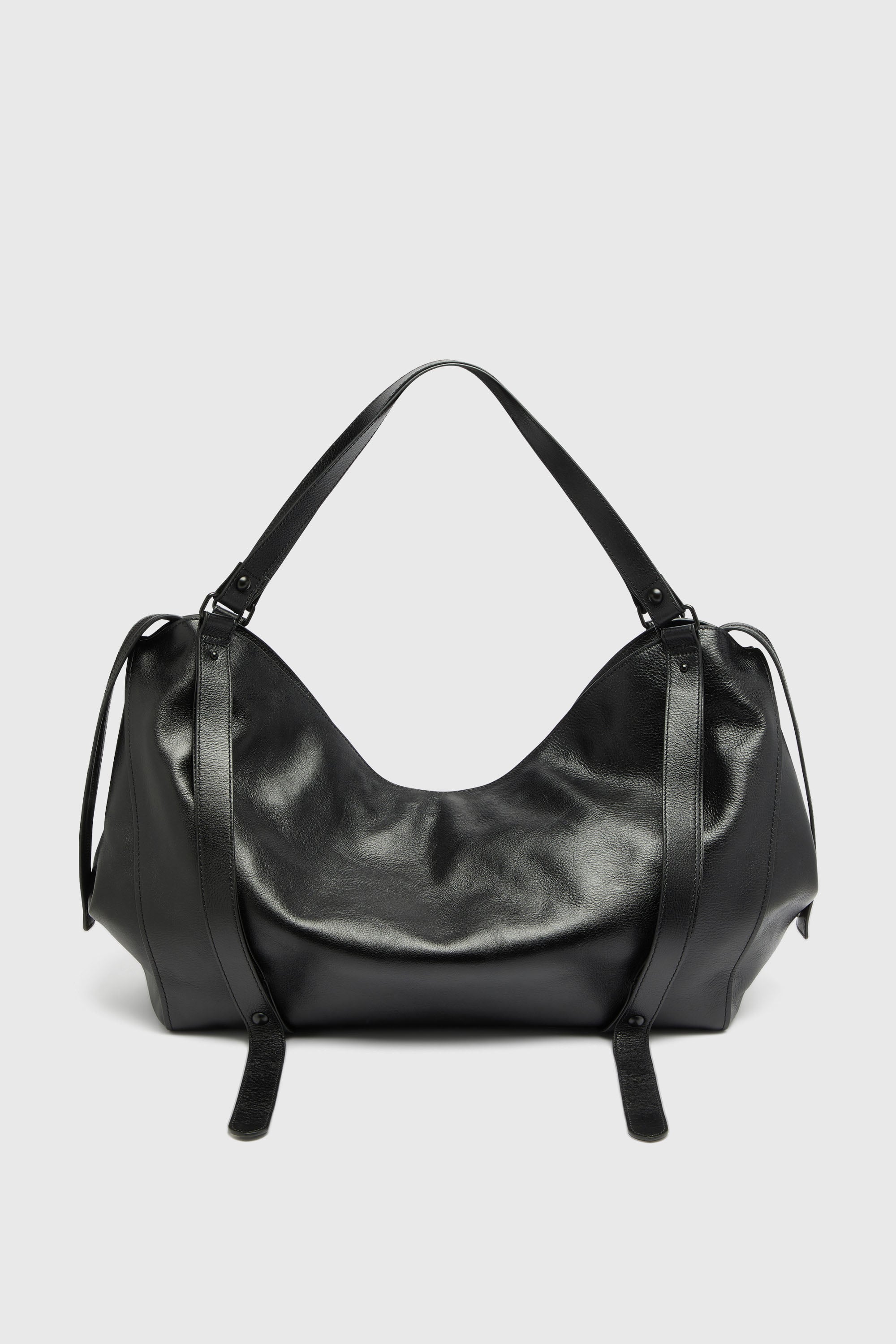 Diesel - D-ONE DUFFLE 48H, Unisex's D-One-Duffle bag in leather in Black - 2