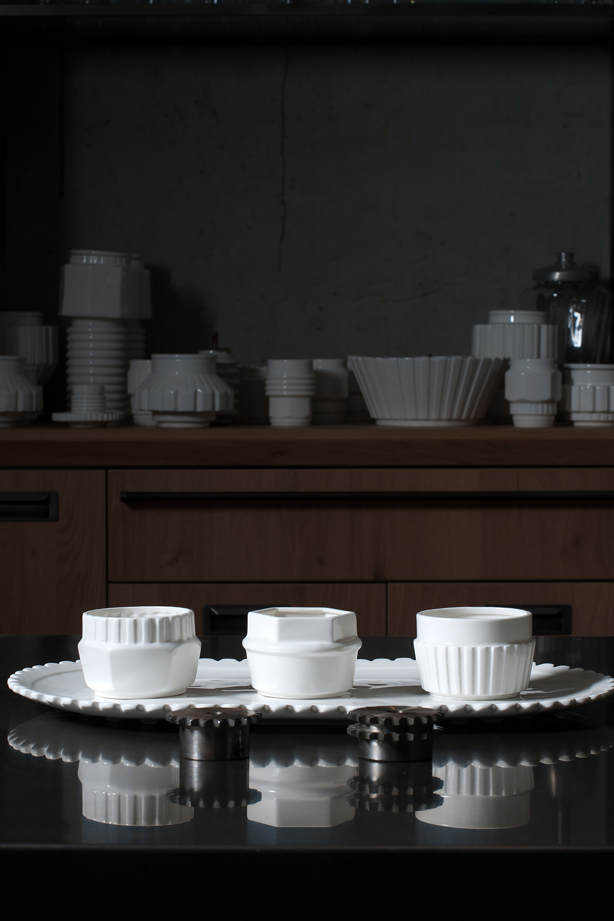 Diesel - 10970 MACHINE COLLEC, Unisex's Porcelain small bowl, &oslash; cm 9 / 3.5" in White - 3