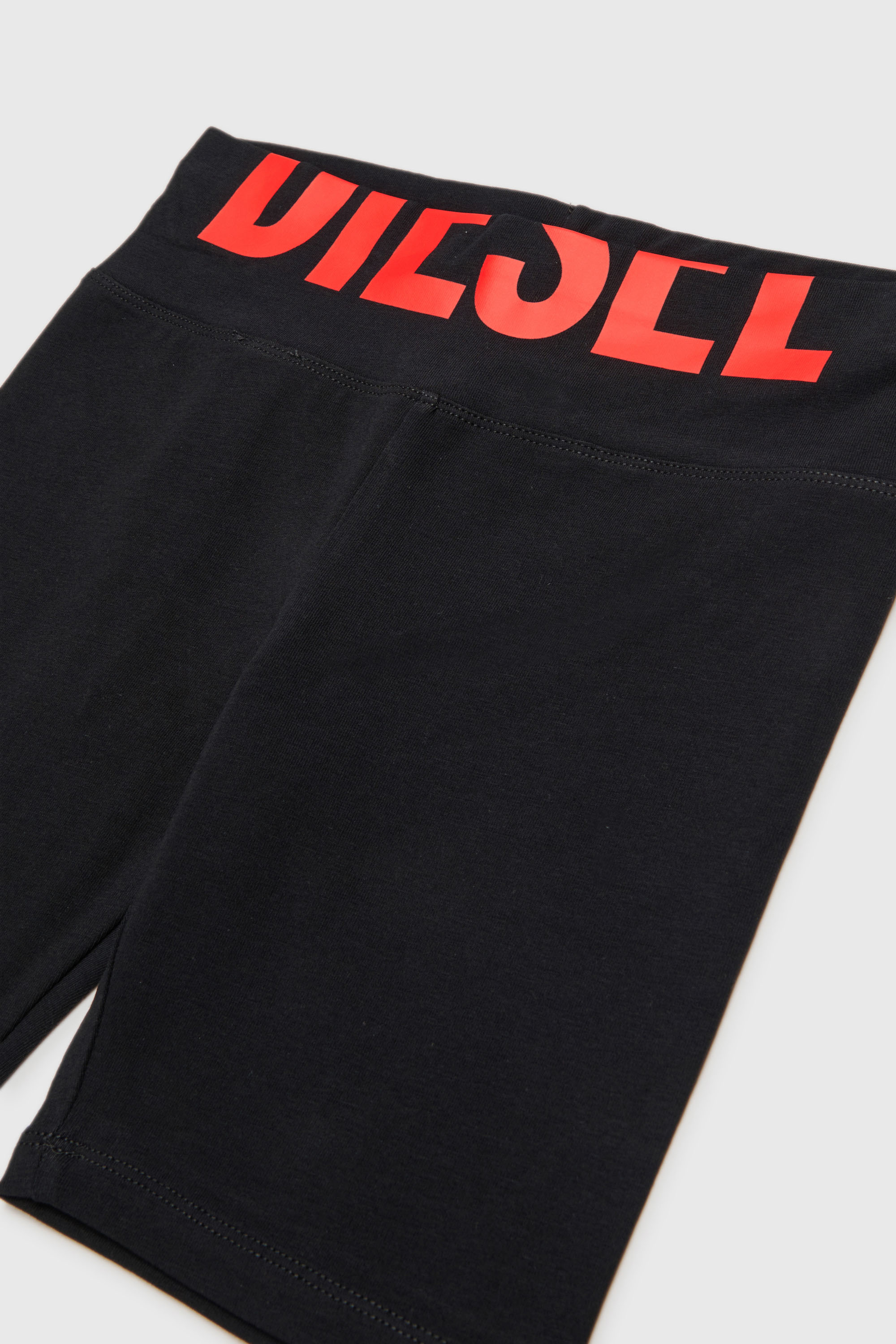 Diesel - PCEFYSHORT, Woman's Stretchy shorts with cut-off logo in null - 3