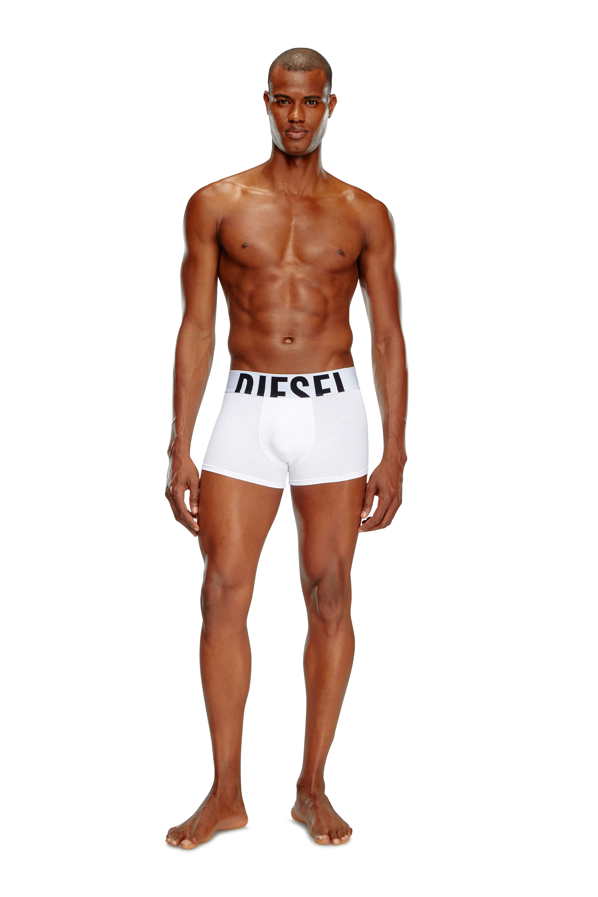 Diesel - UMBX-DAMIENTHREEPACK-5.5EL, Man's Three-pack boxer briefs in stretch cotton in Black/White - 4