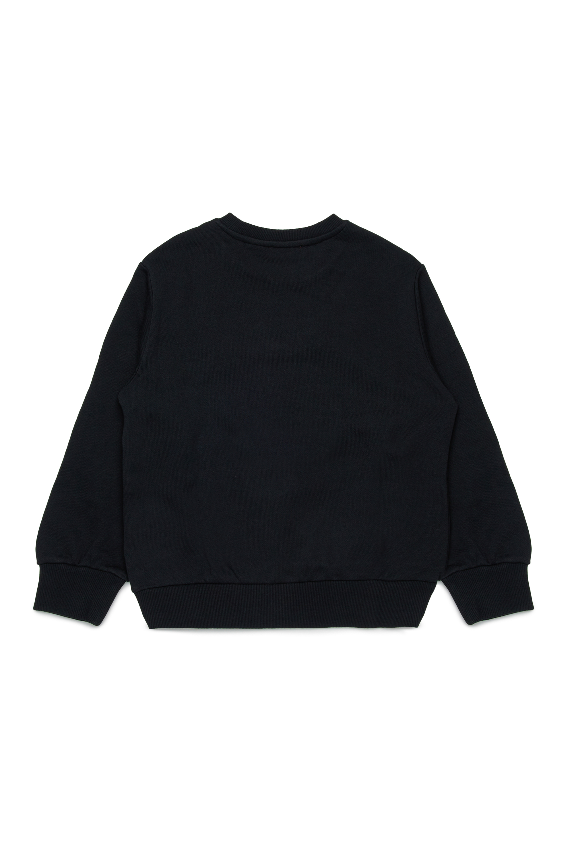 Diesel - SBOXTQ22 OVER, Man's Crew-neck cotton sweatshirt with Oval D logo in Black - 2