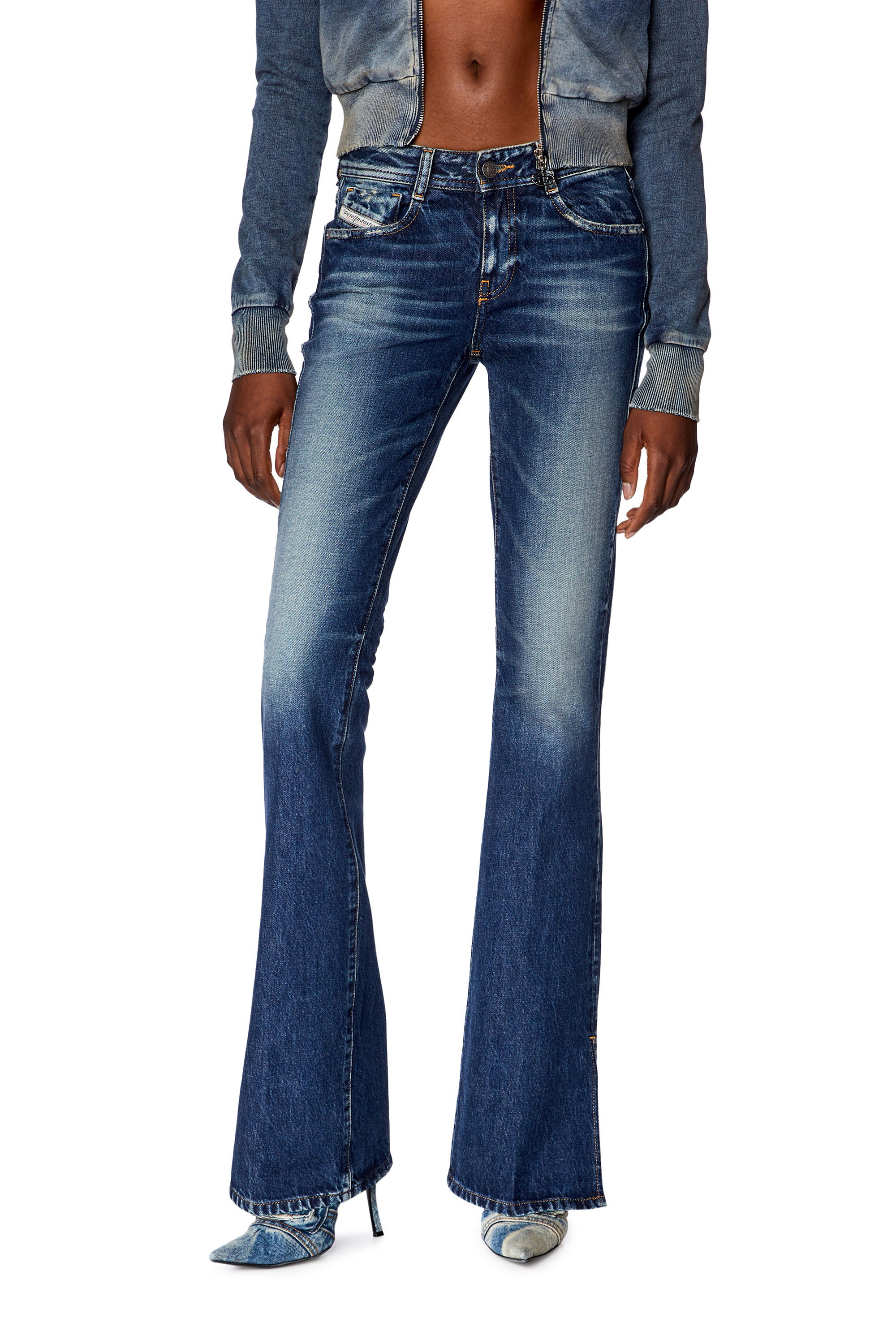 Diesel - Bootcut and Flare Jeans 1969 D-Ebbey 09G92, Dark Blue - Image 2