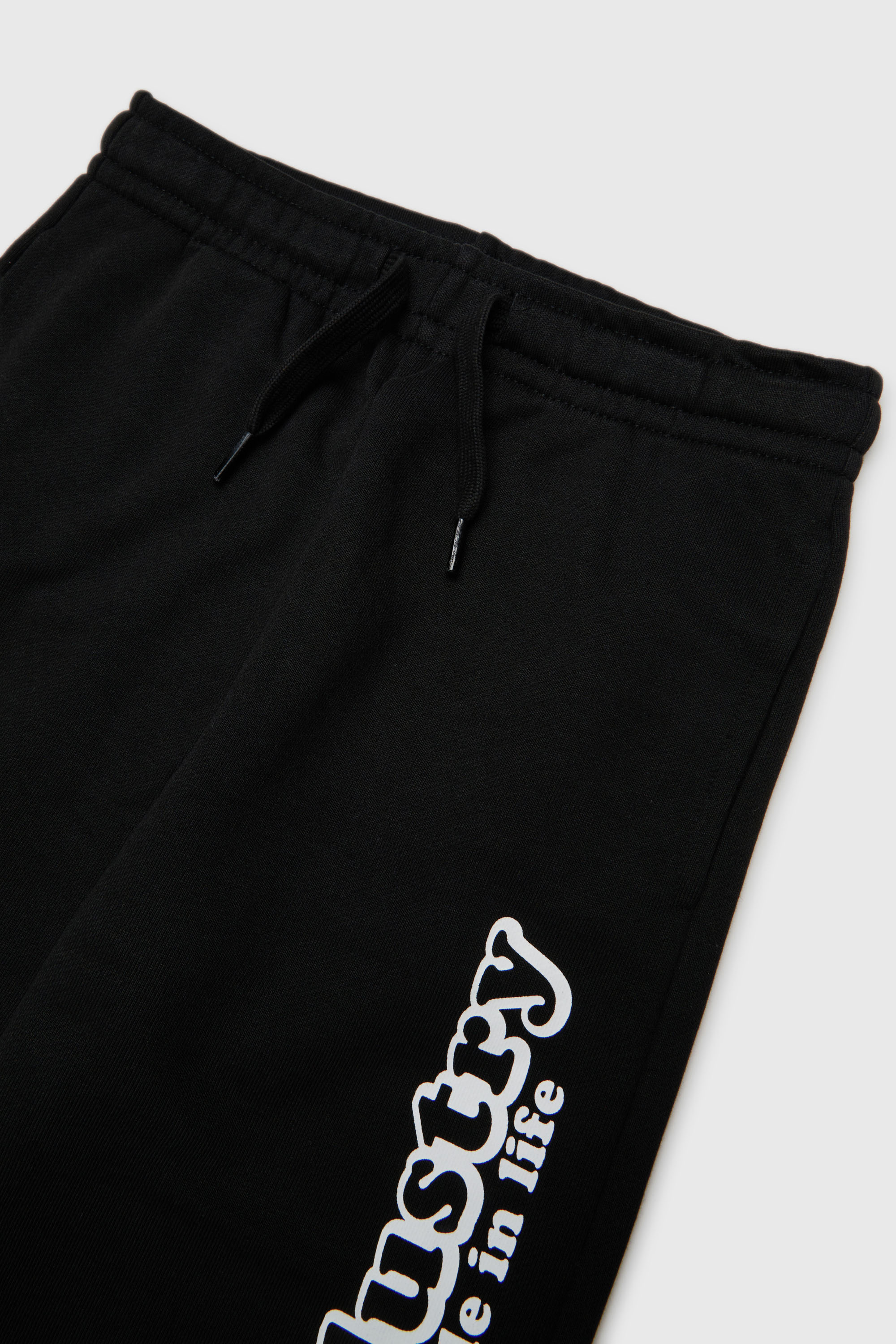 Diesel - PLODIM, Man's Cotton sweatpants with Diesel Industry print in Black - 3