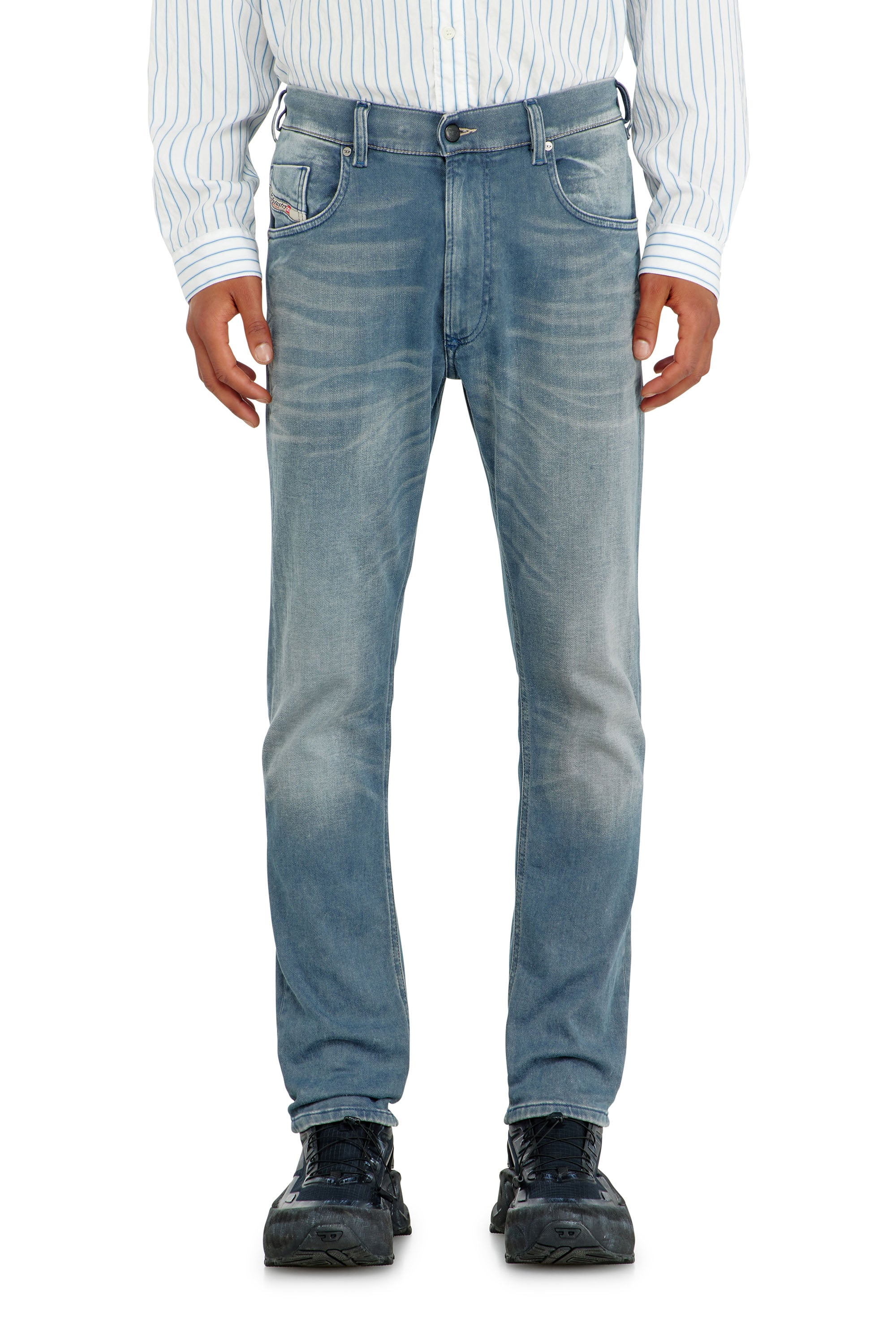 Diesel - Man's Regular 2032 D-Krooley-BW Joggjeans&reg; 09P91, Light Blue - 1