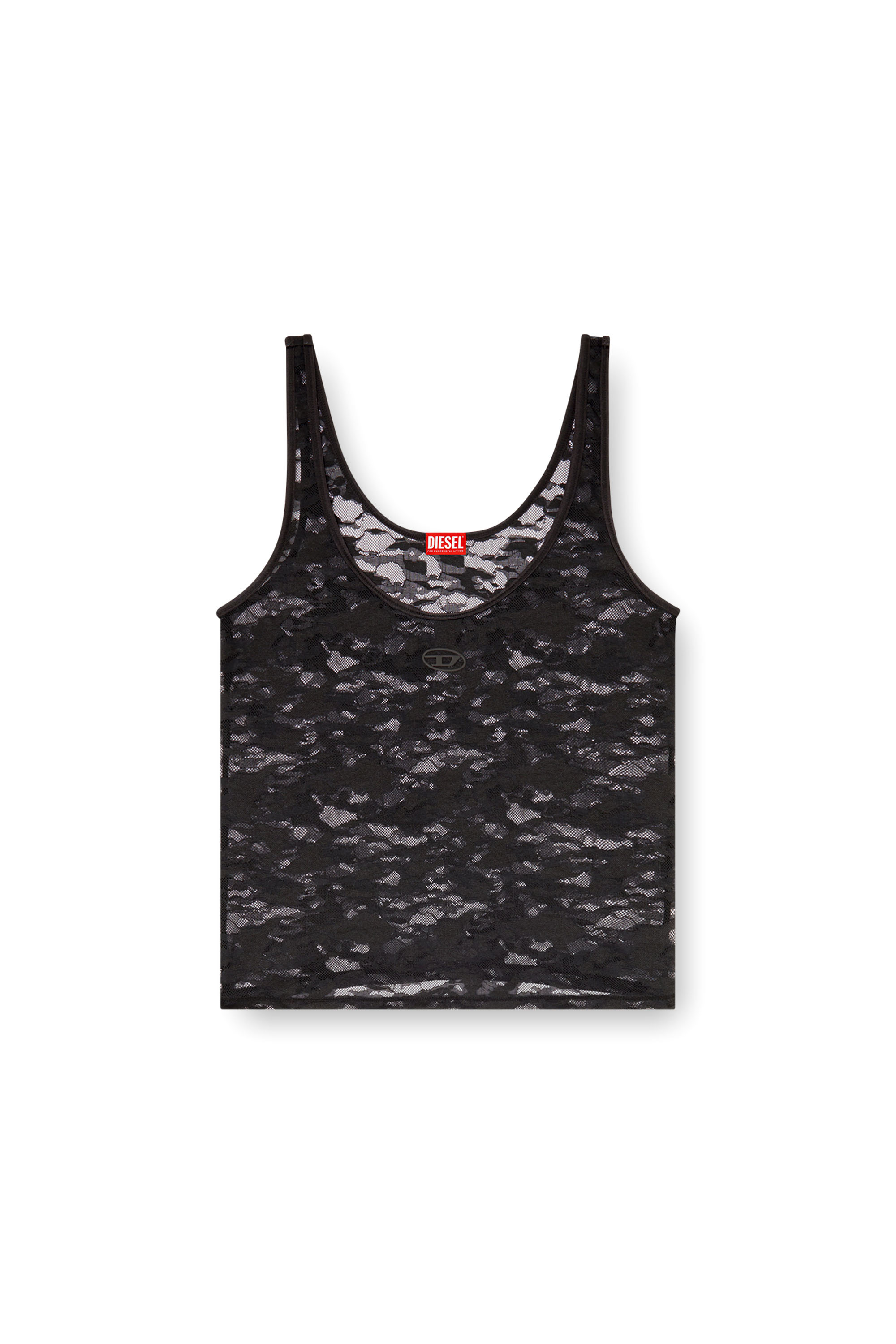Diesel - LILY-UTLT, Woman's Tank top in nylon lace in null - 2