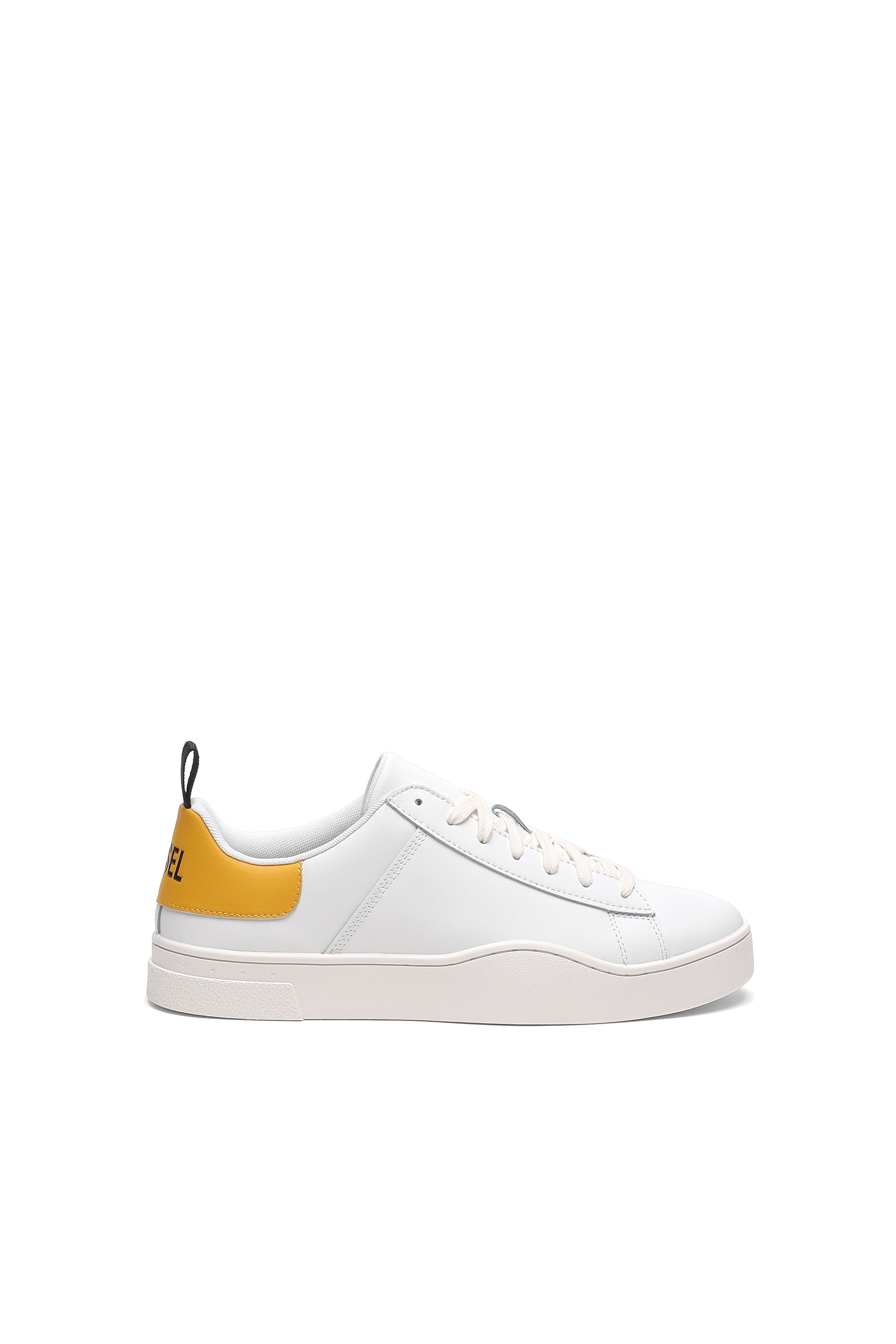 S-CLEVER LOW LACE, White/Yellow - Sneakers