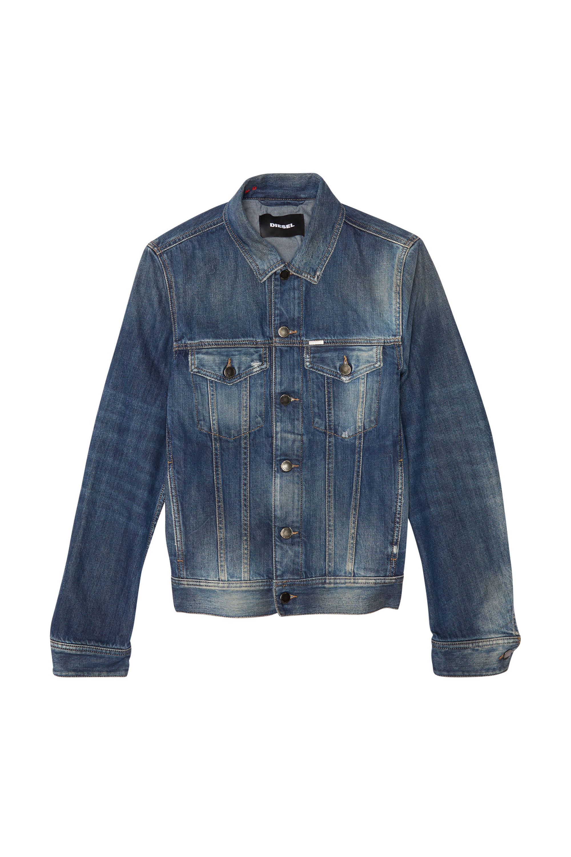 Diesel - D-ASHTON-T, Man's Diesel Man - Denim Jackets Medium blue in Medium blue - 1