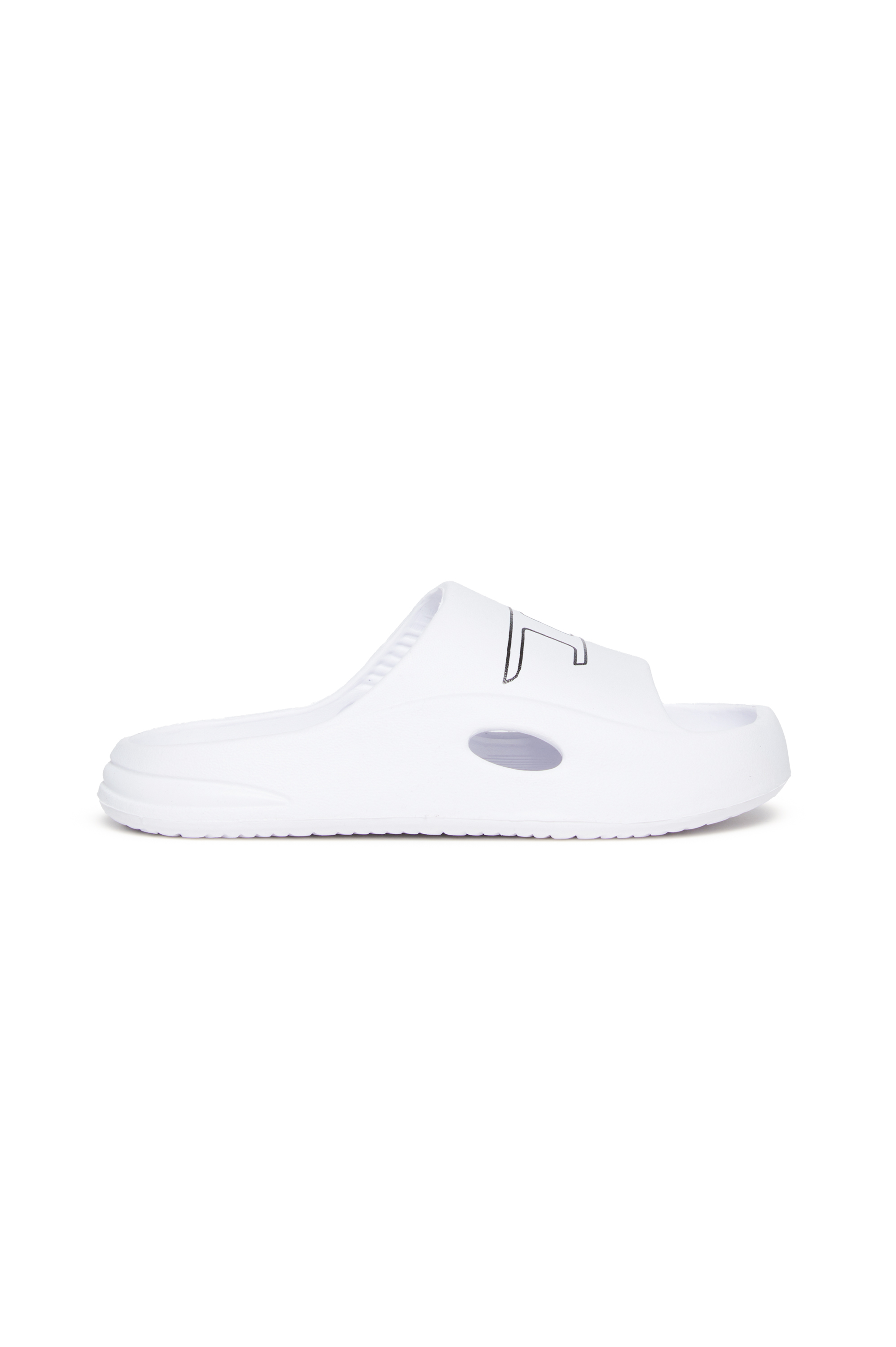 Diesel - SA-CHUNCKY D, Unisex's EVA pool slides with logo print in White - 1