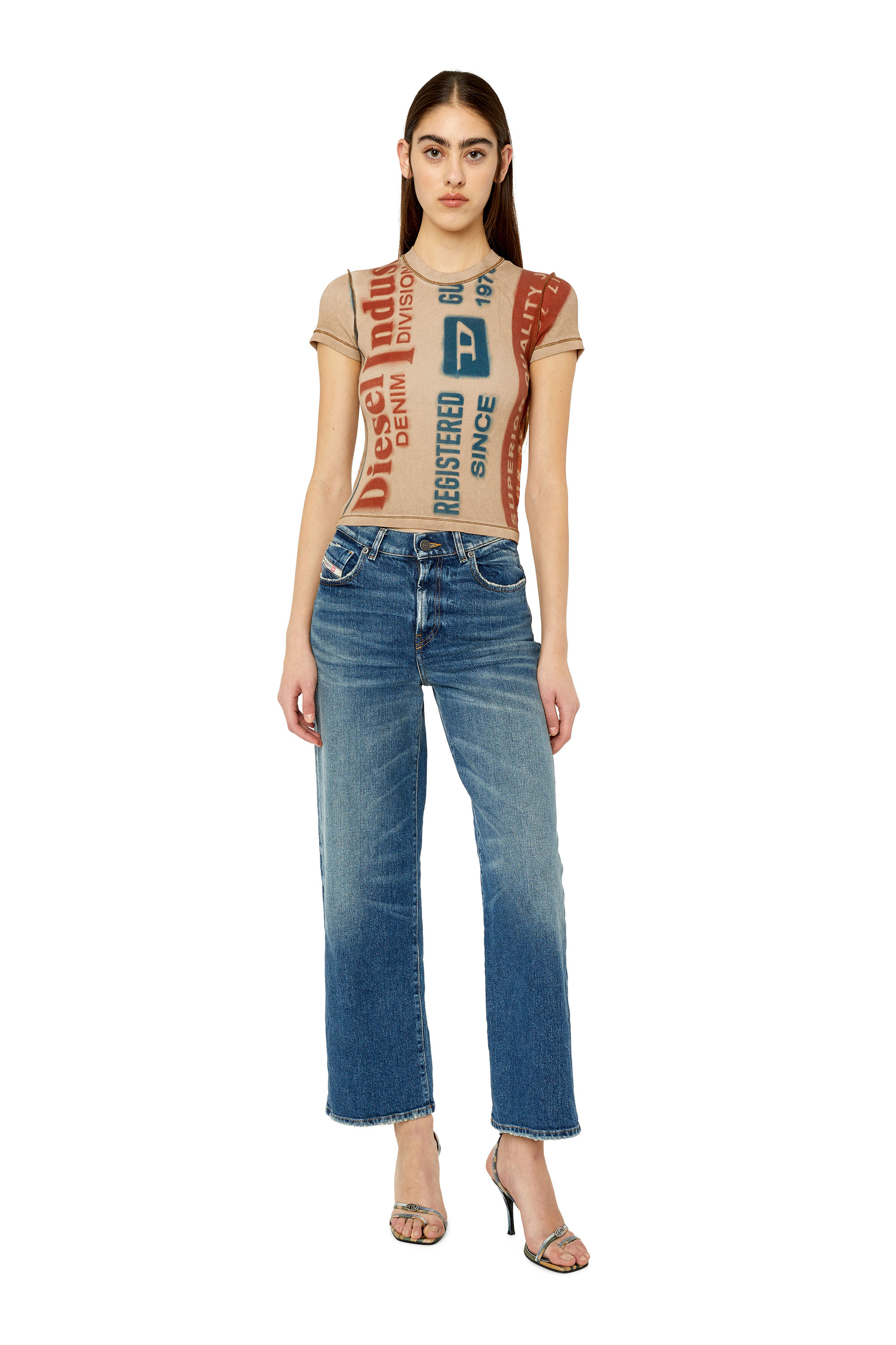 Diesel - 2000 007L1 Bootcut and Flare Jeans, Medium blue - Image 4