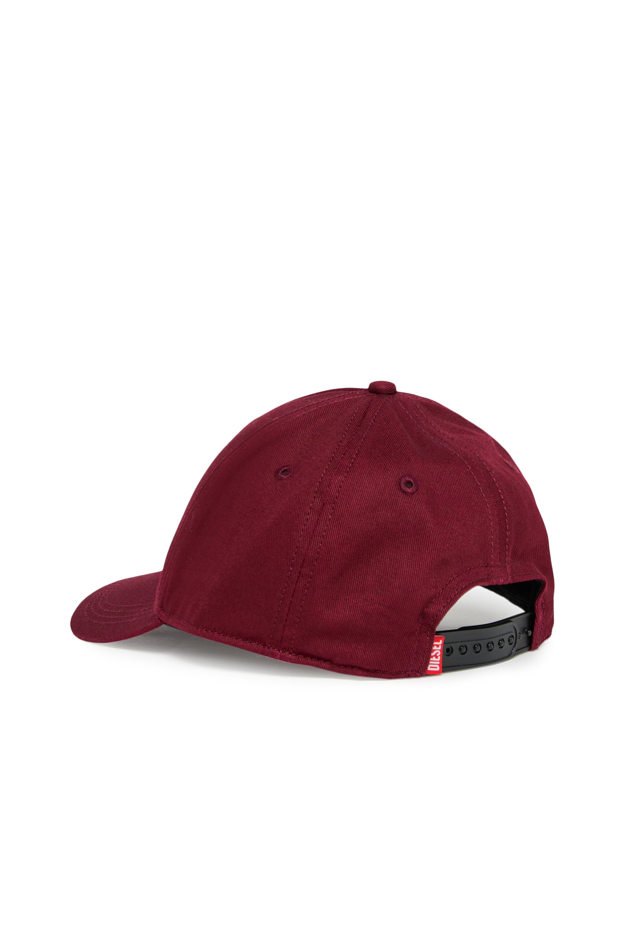 Diesel - FLIMO, Man's Baseball cap with Oval D logo print in Red - 2