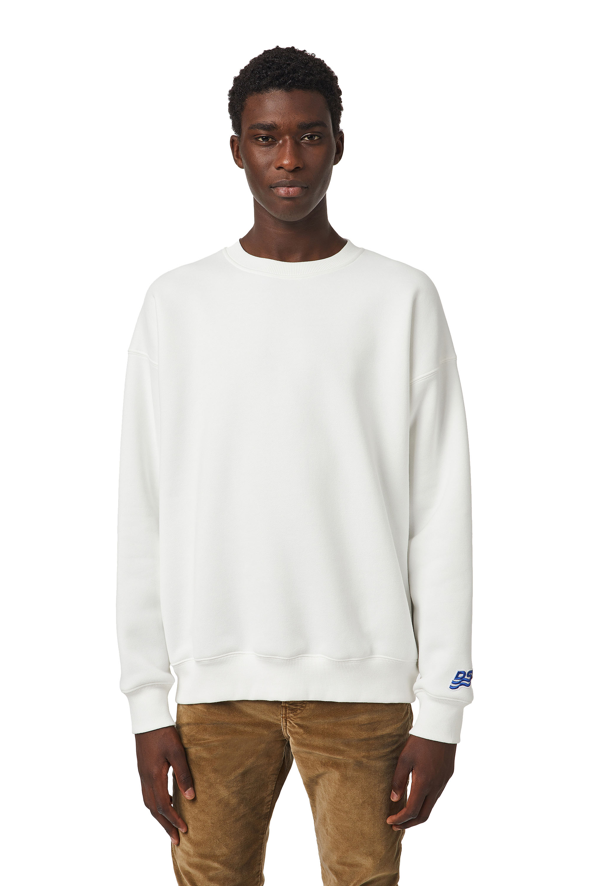 S-MART-RIB-B1, White - Sweaters