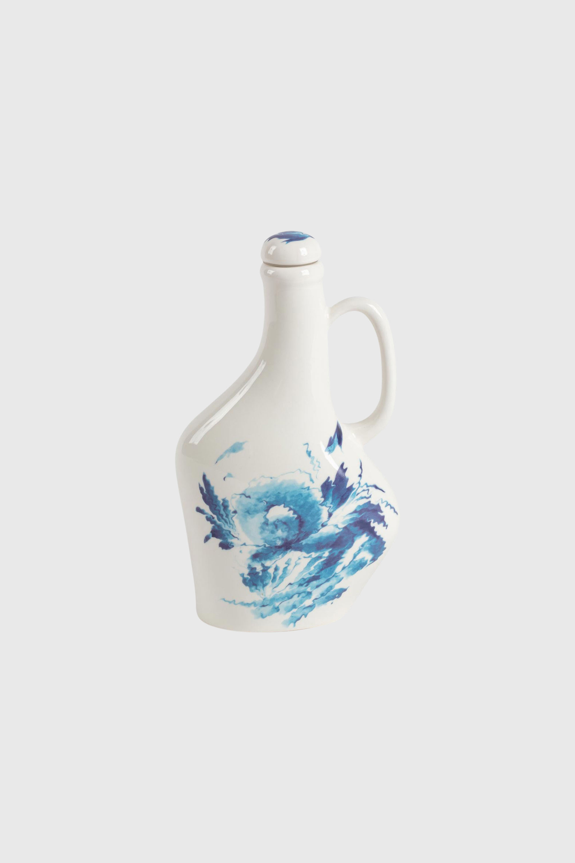 Diesel - 11286 PORCELAIN BOTTLE FOR SEASONING "CL, Unisex's Porcelain bottle for seasoning in White/Blue - 1