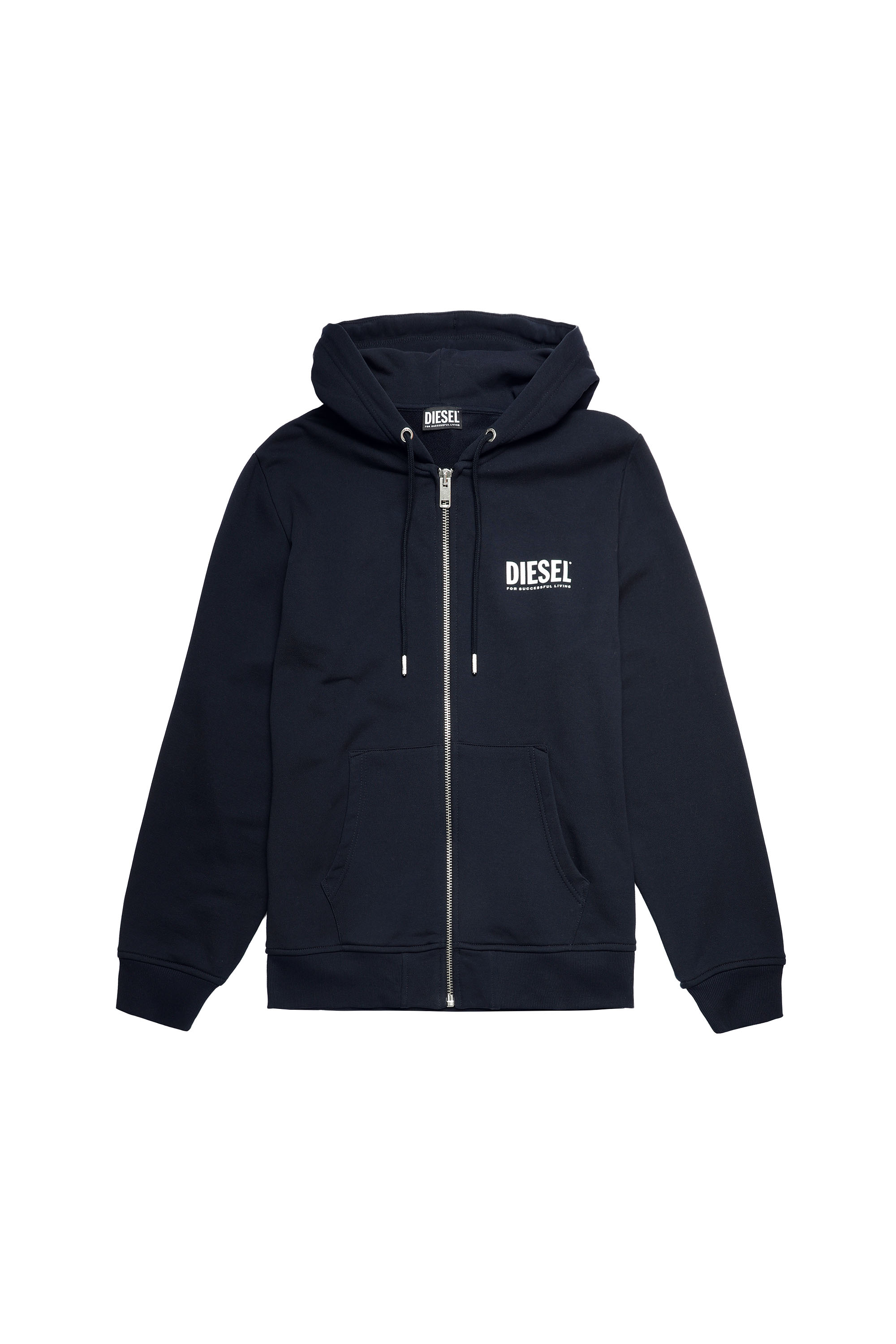 S-GIRK-HOOD-ZIP-ECOL, Dark Blue - Sweaters