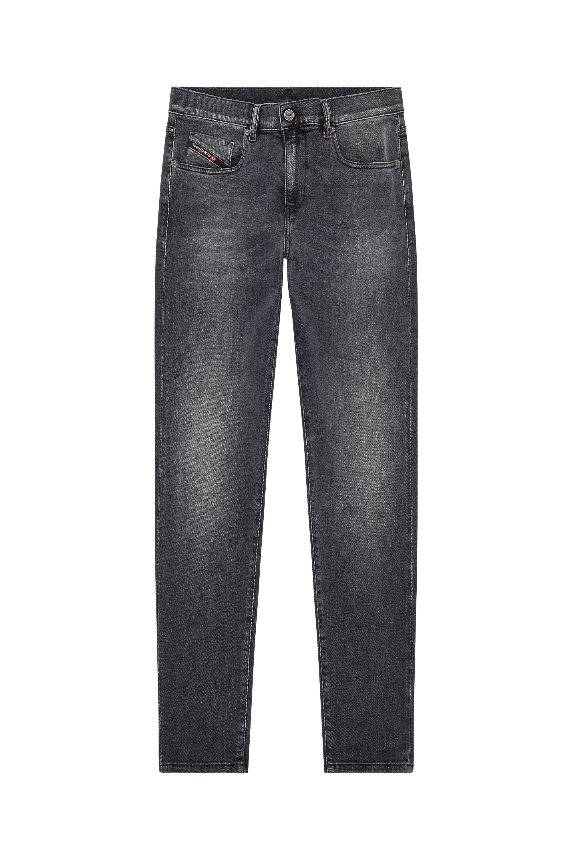 Diesel - 2019 D-Strukt 09E94 Slim Jeans, Black/Dark grey - Image 5
