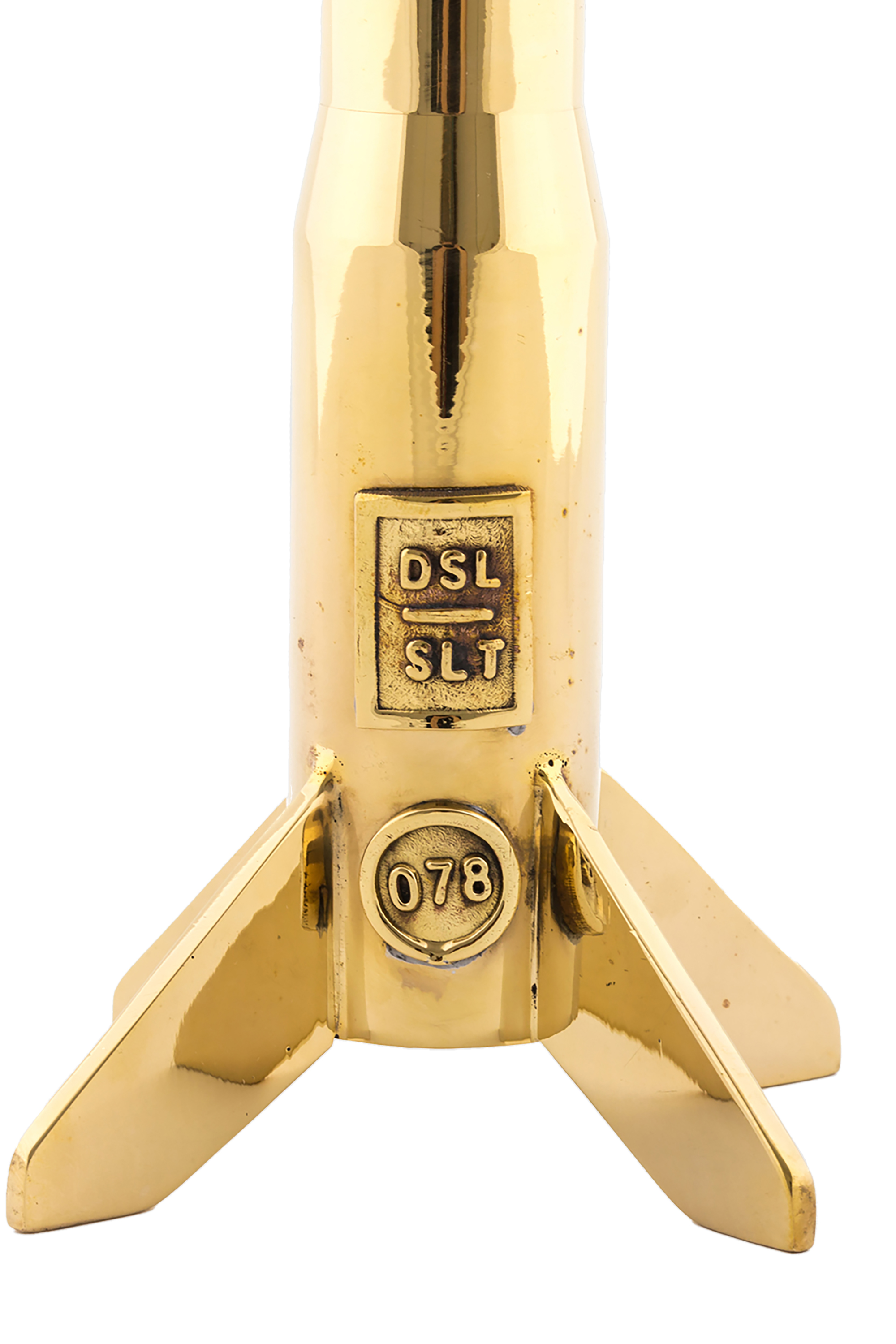 Diesel - 10877 COSMIC DINER, Unisex's Gold brass candle holder, ø cm 13 / 5.1" in Gold - 3