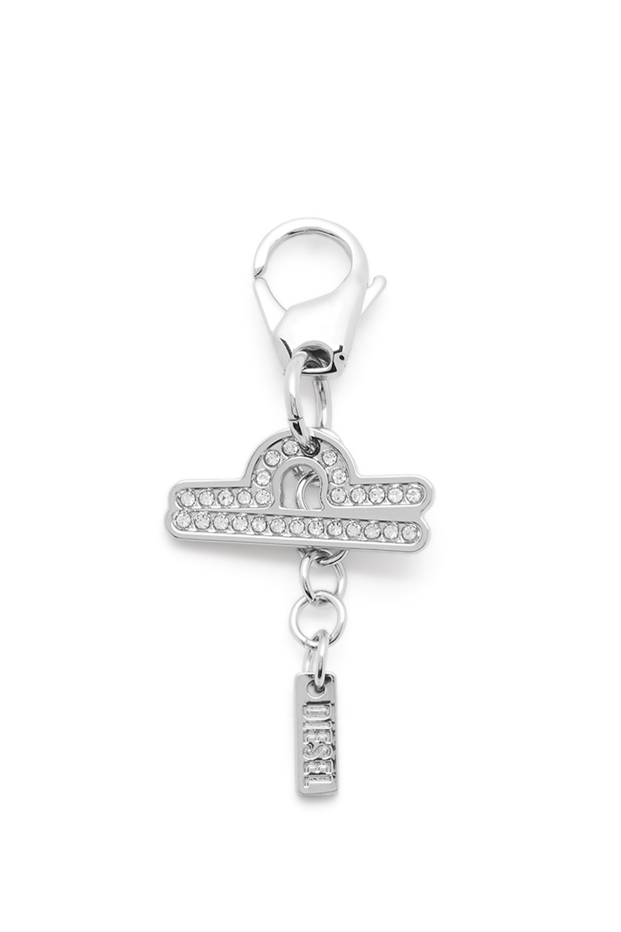 Diesel - CHARM LIBRA, Unisex's Metal Libra charm with rhinestones in Silver - 1