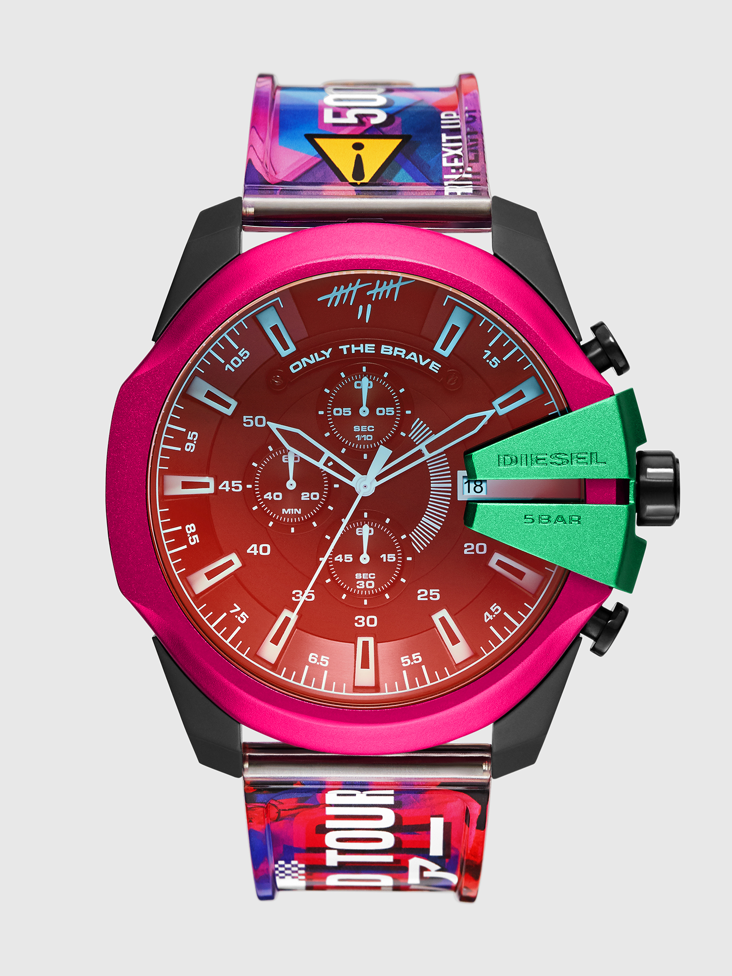 diesel multicolor watch