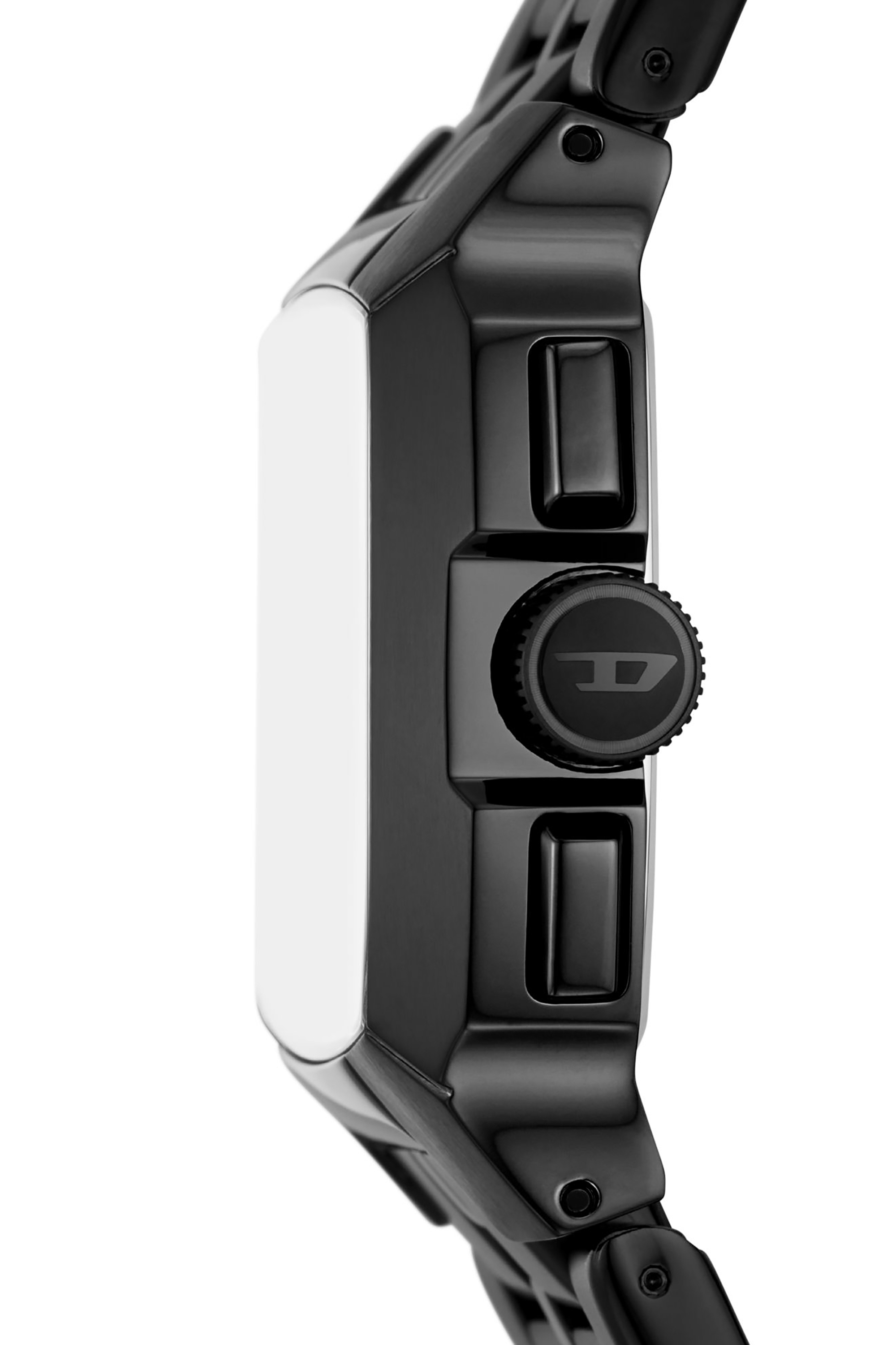 Men\'s Cliffhanger black enamel and stainless steel watch | DZ4646 Diesel