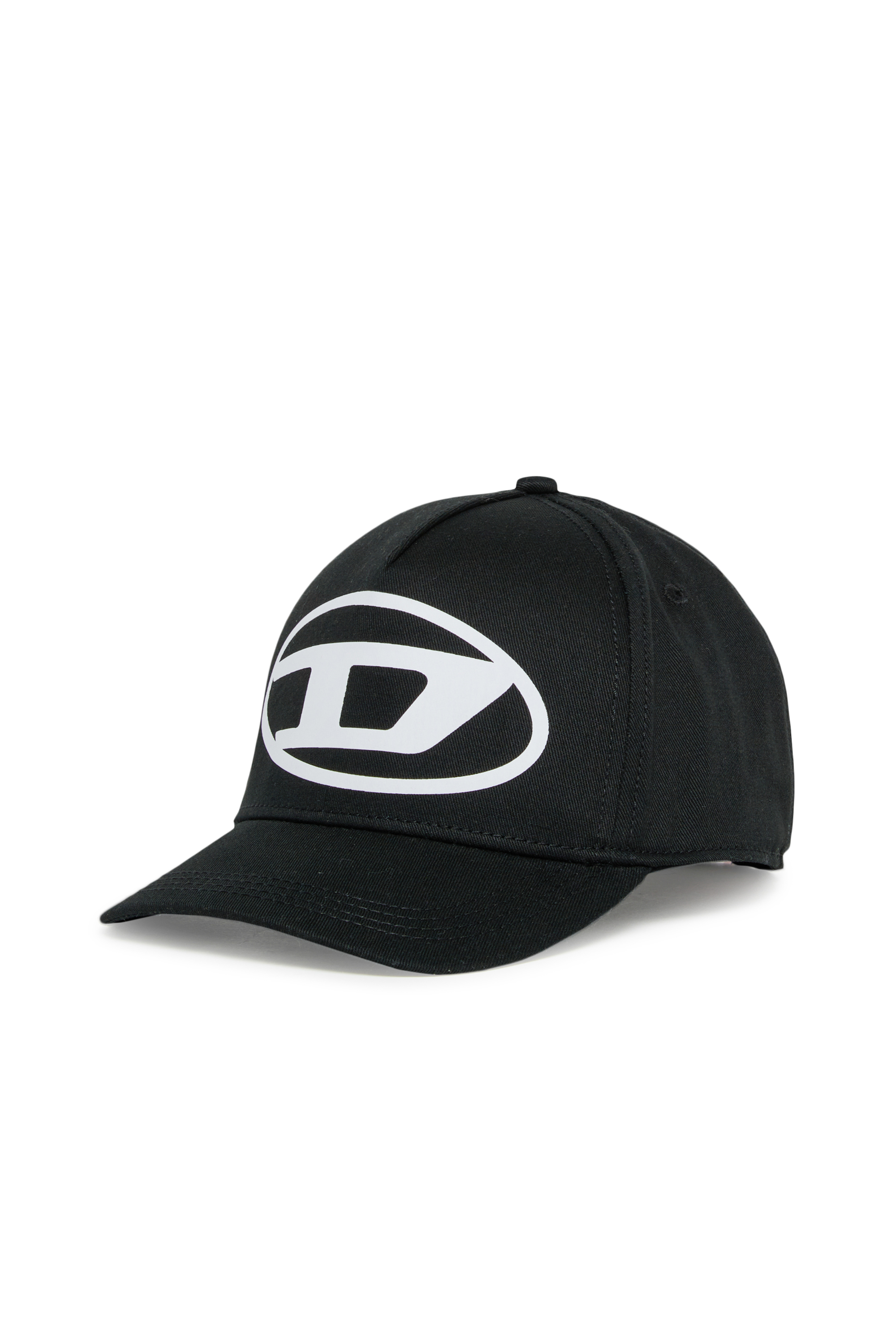 Diesel - FLIMO, Man's Baseball cap with Oval D logo print in Black - 1