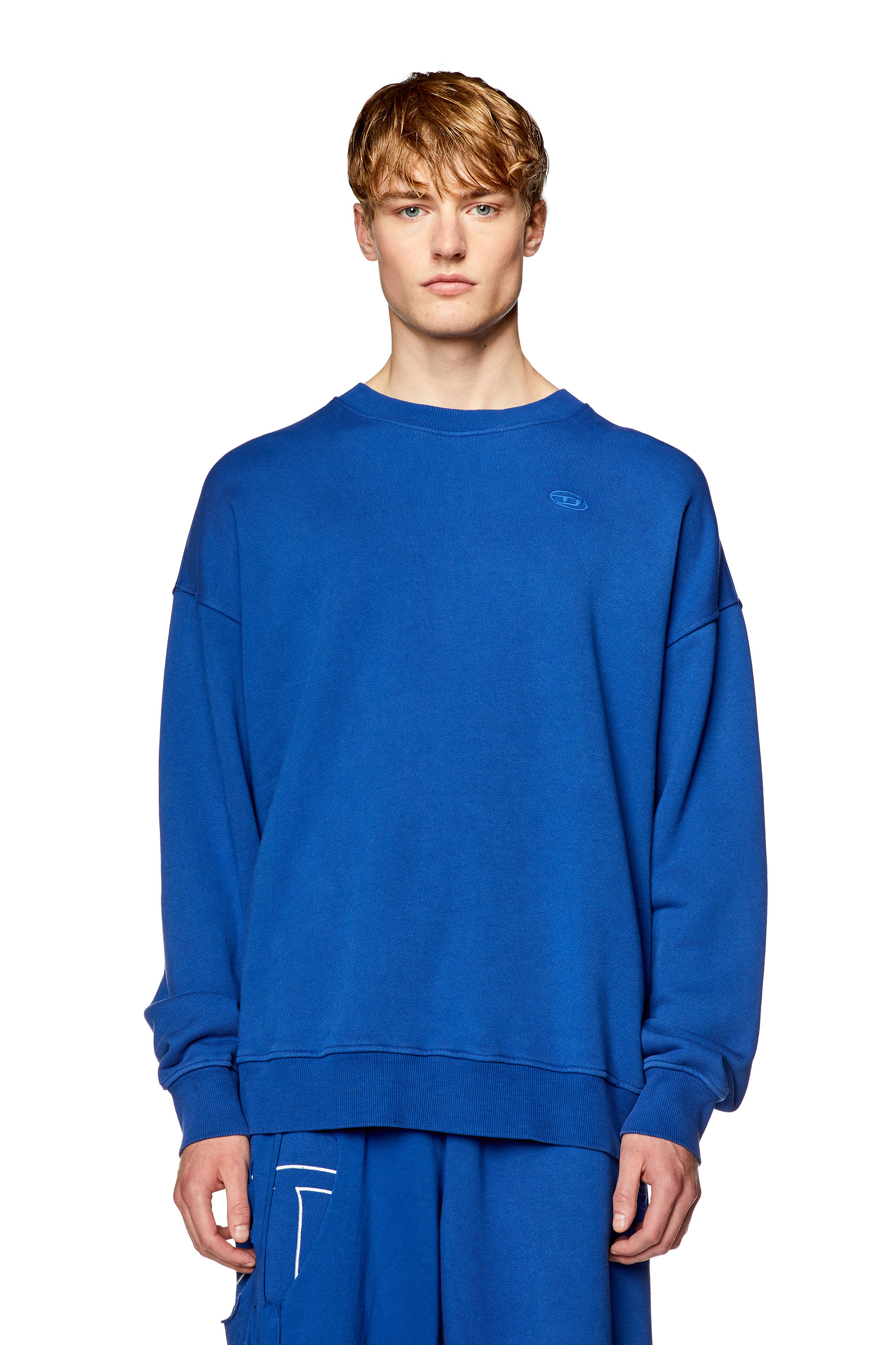 S-GINY Man: Logo sweatshirt with colour bleed effect | Diesel